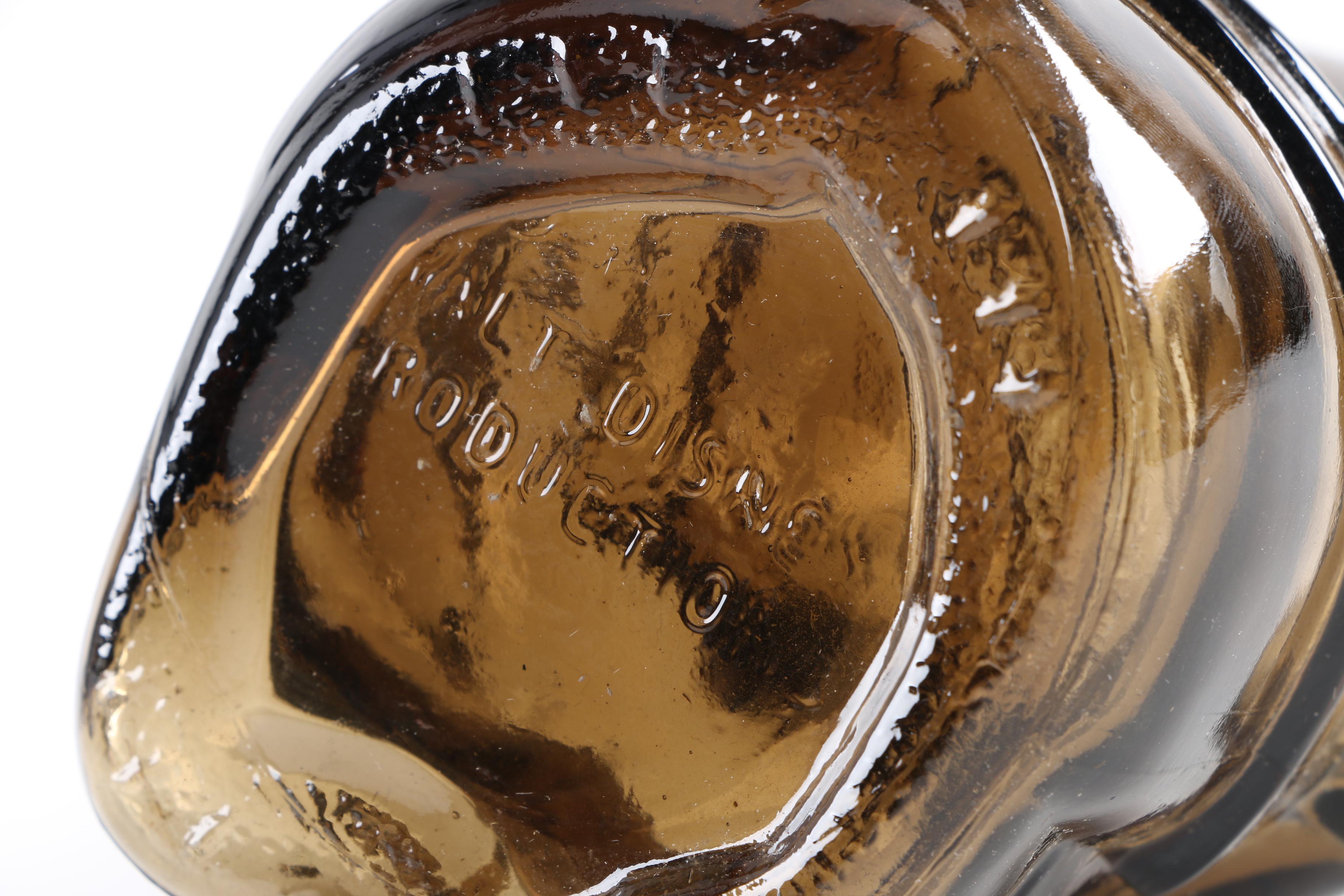 Vintage Mickey Mouse Club Glass Coin Saver