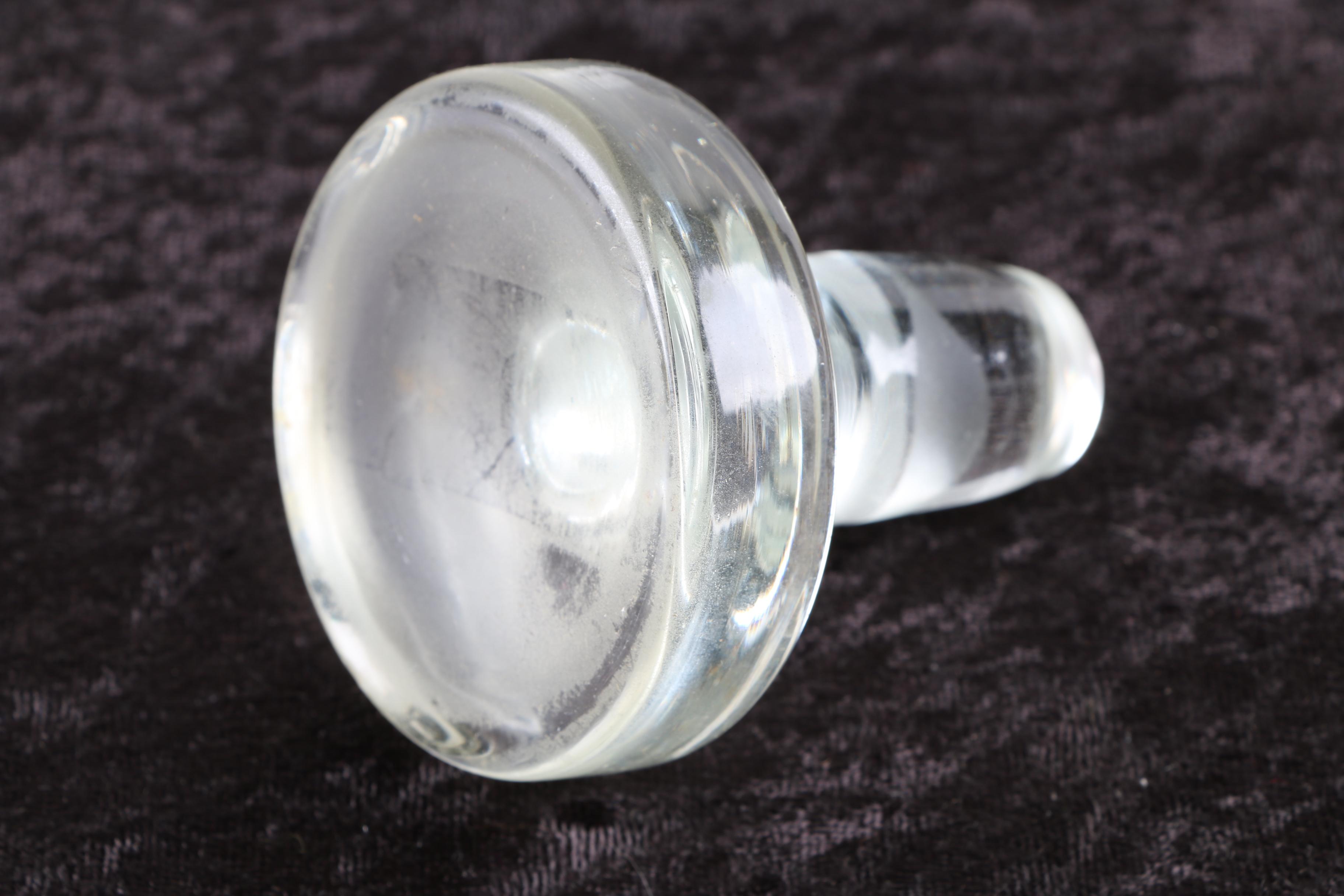 Ship Motif Glass Decanter