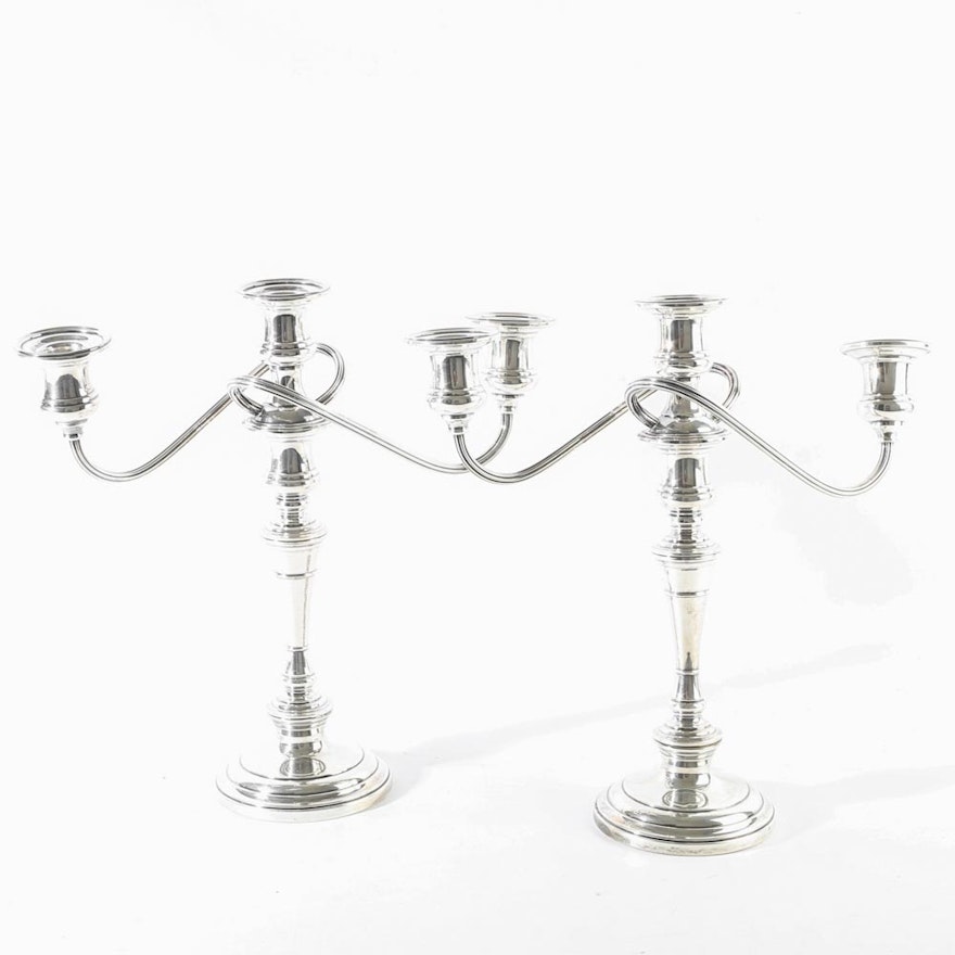 S. Kirk & Son Weighted Sterling Silver Candelabras