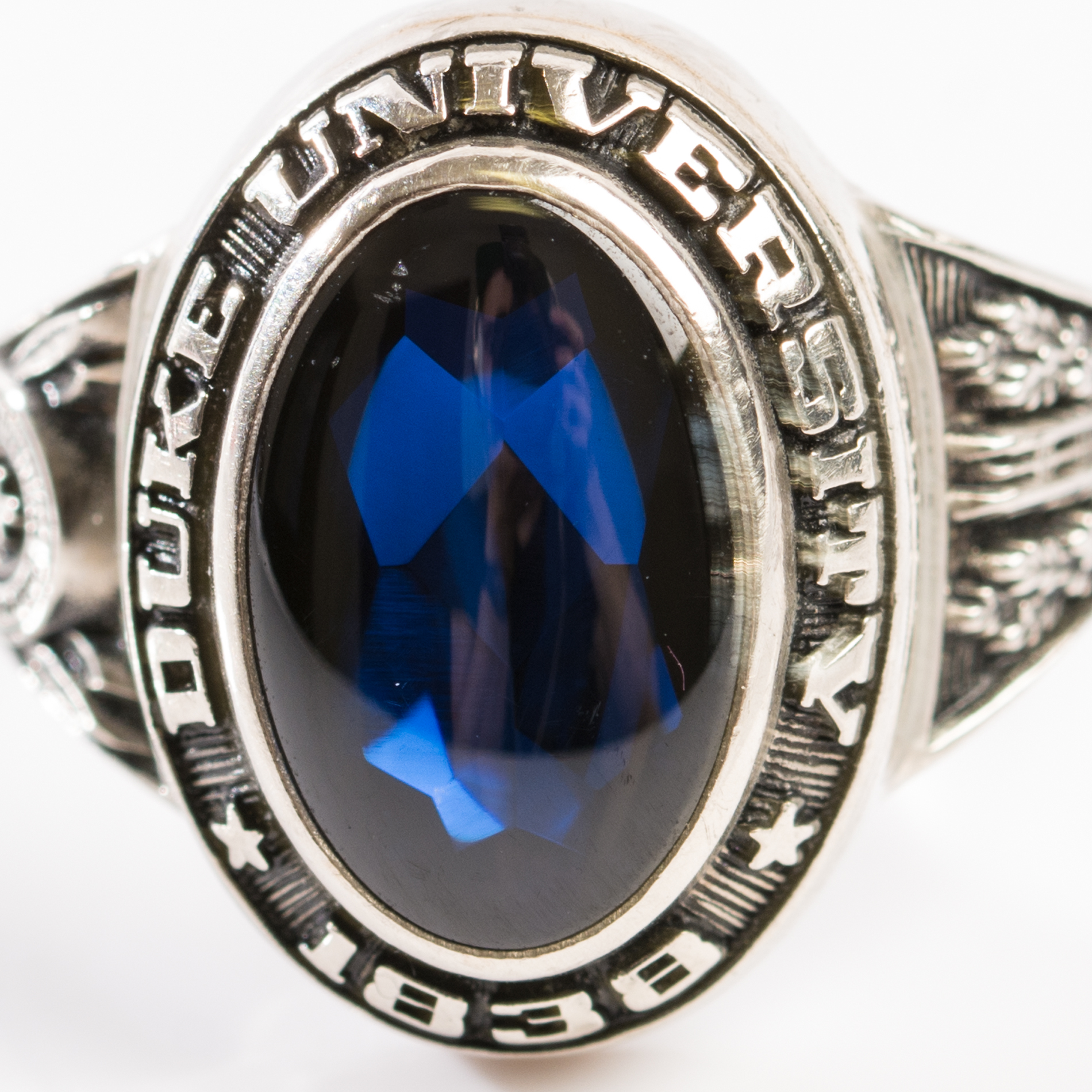 10K White Gold Duke University Class Ring