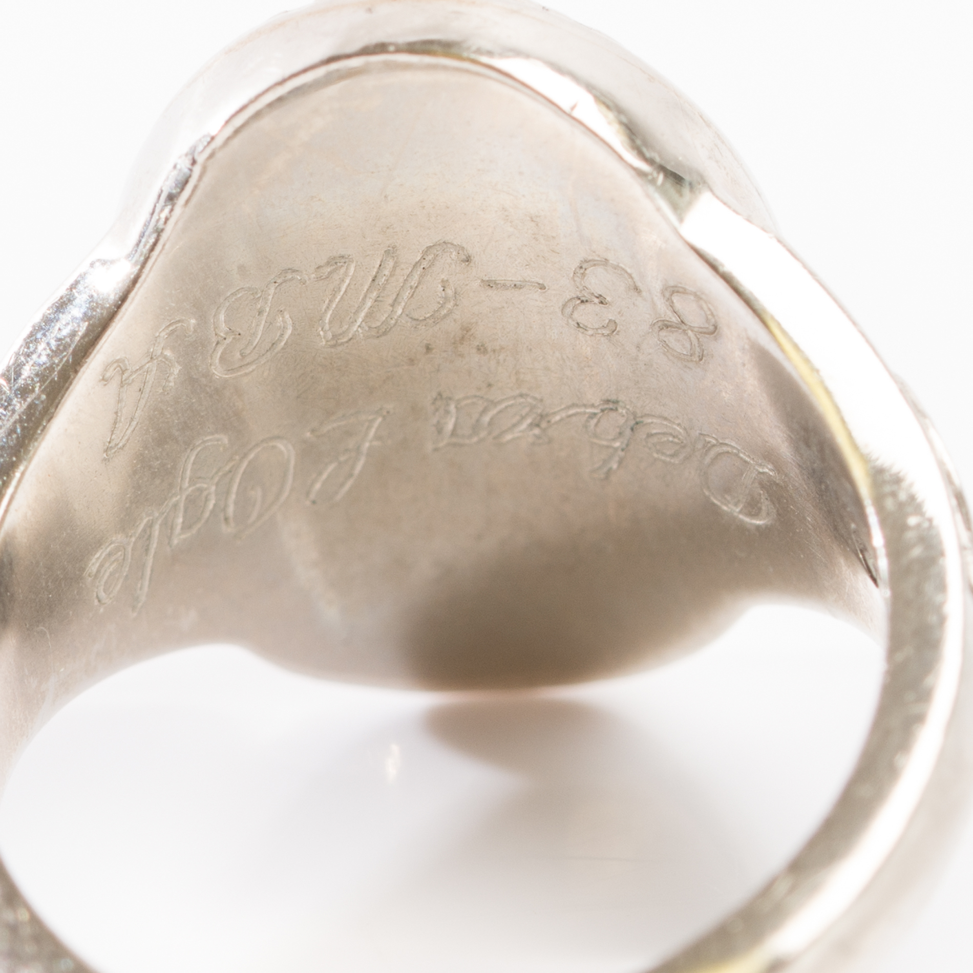 10K White Gold Duke University Class Ring