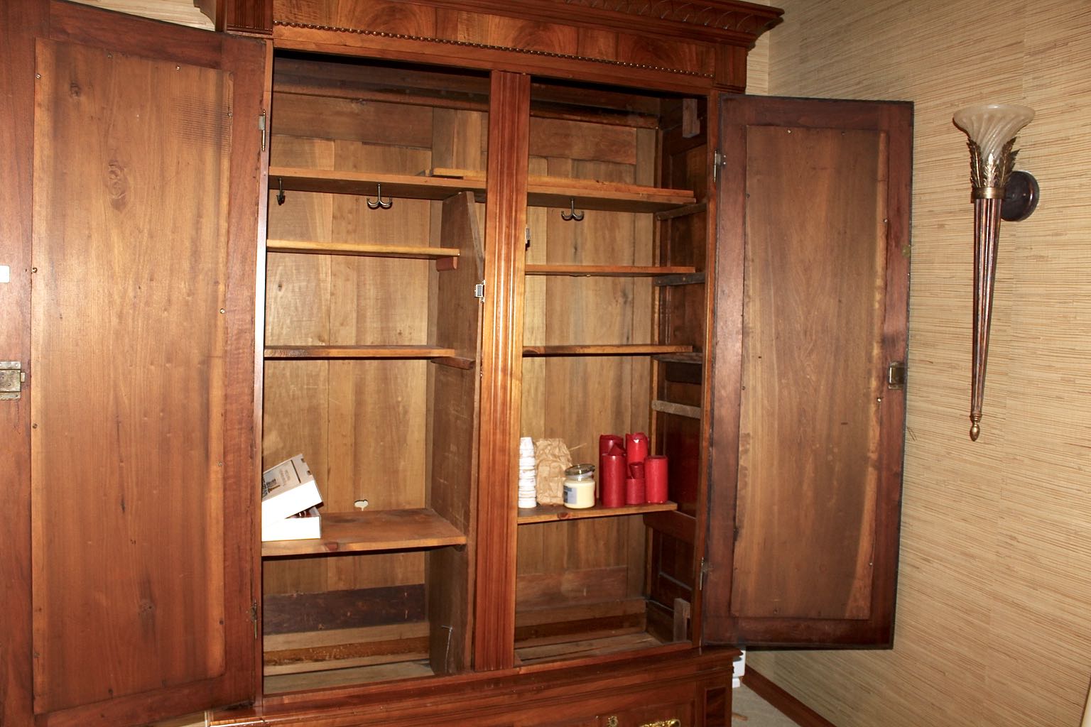 Antique Victorian Mahogany Armoire