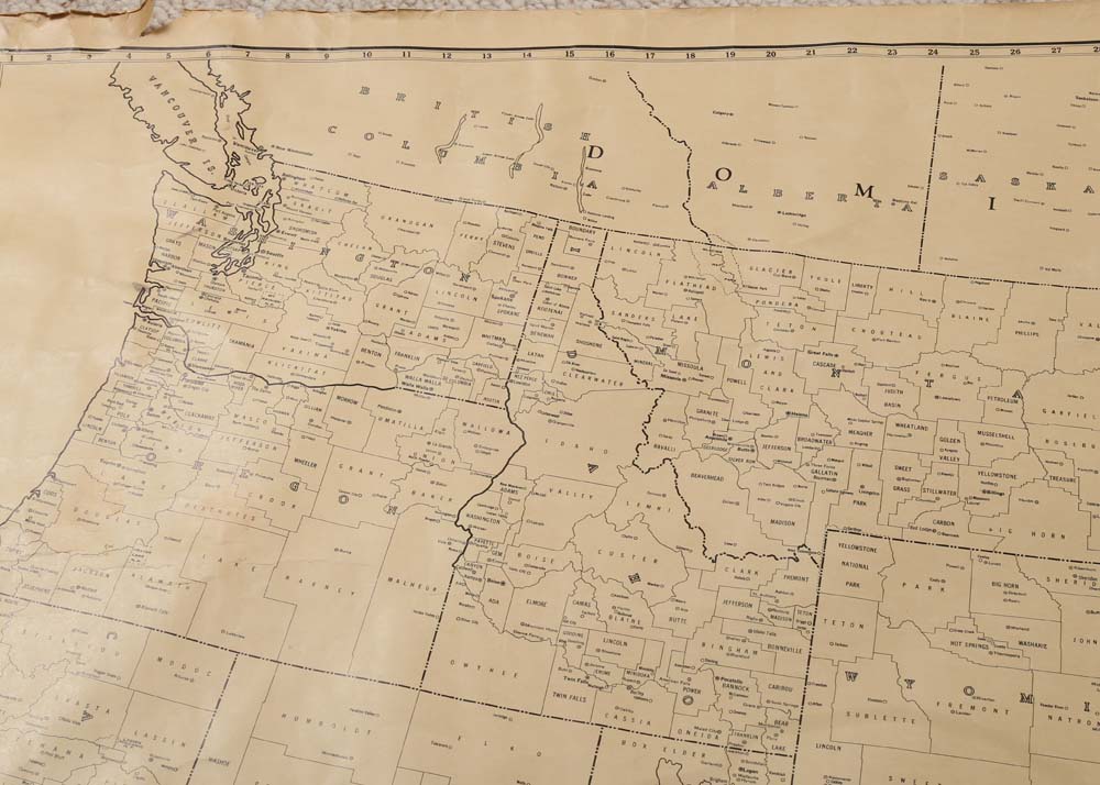 Vintage Rand-McNally Map
