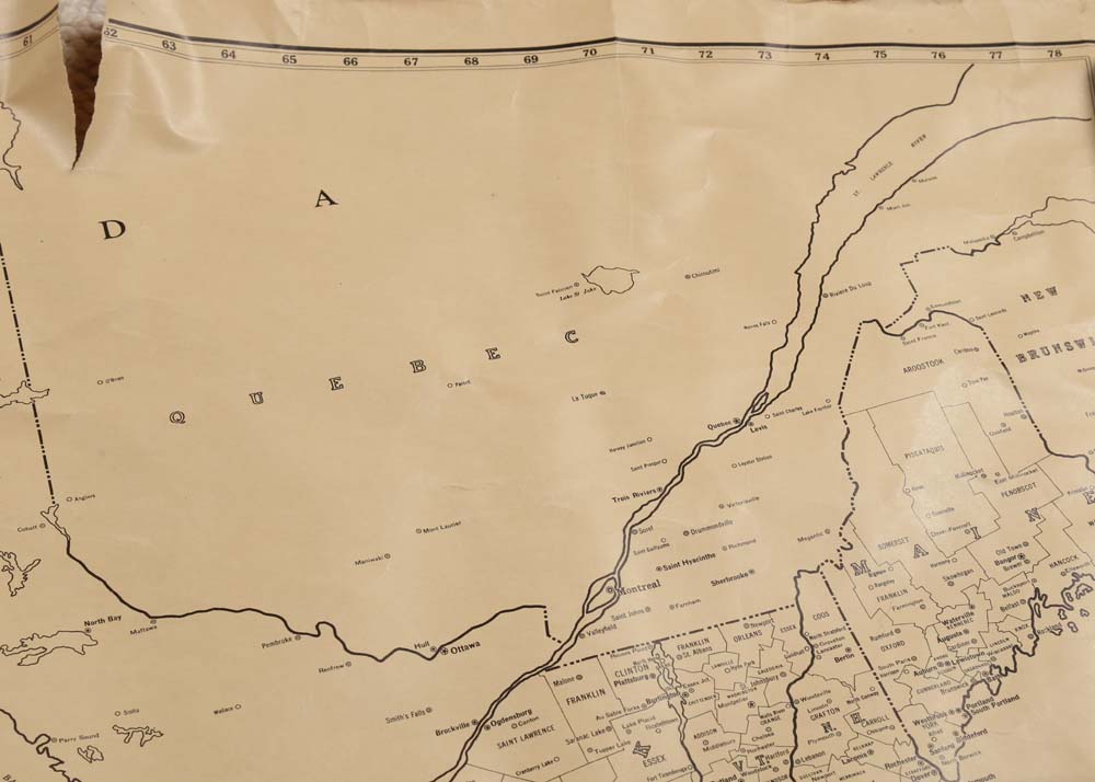 Vintage Rand-McNally Map