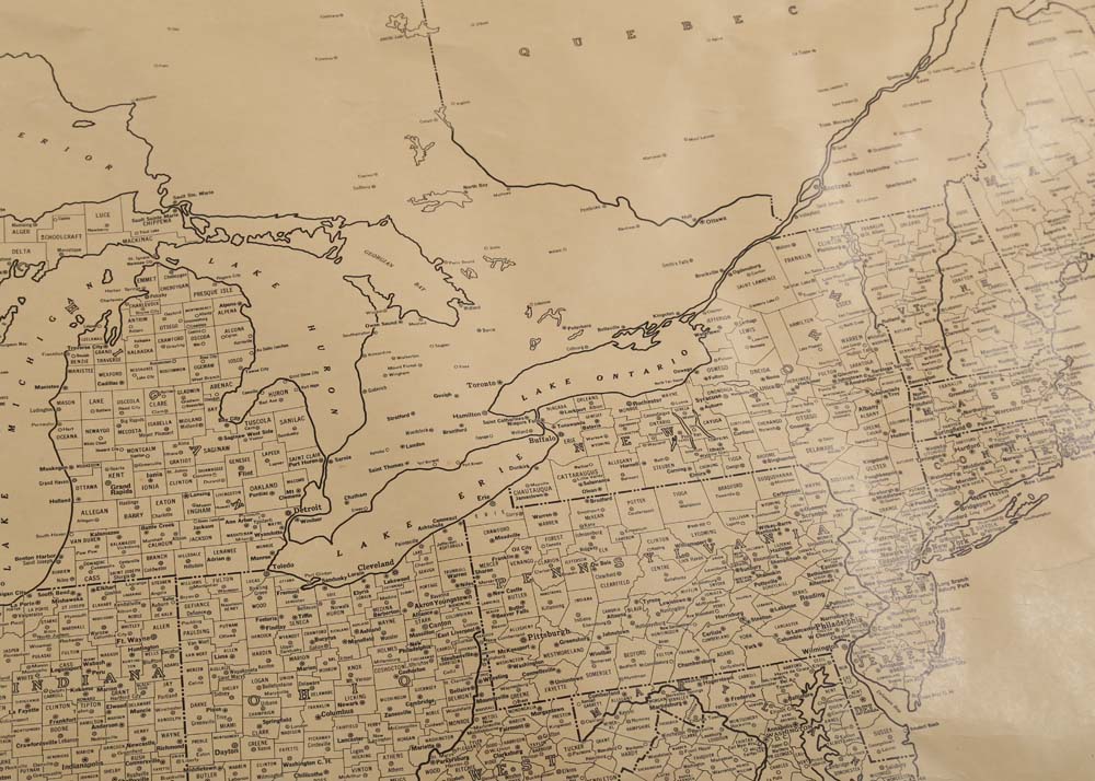 Vintage Rand-McNally Map