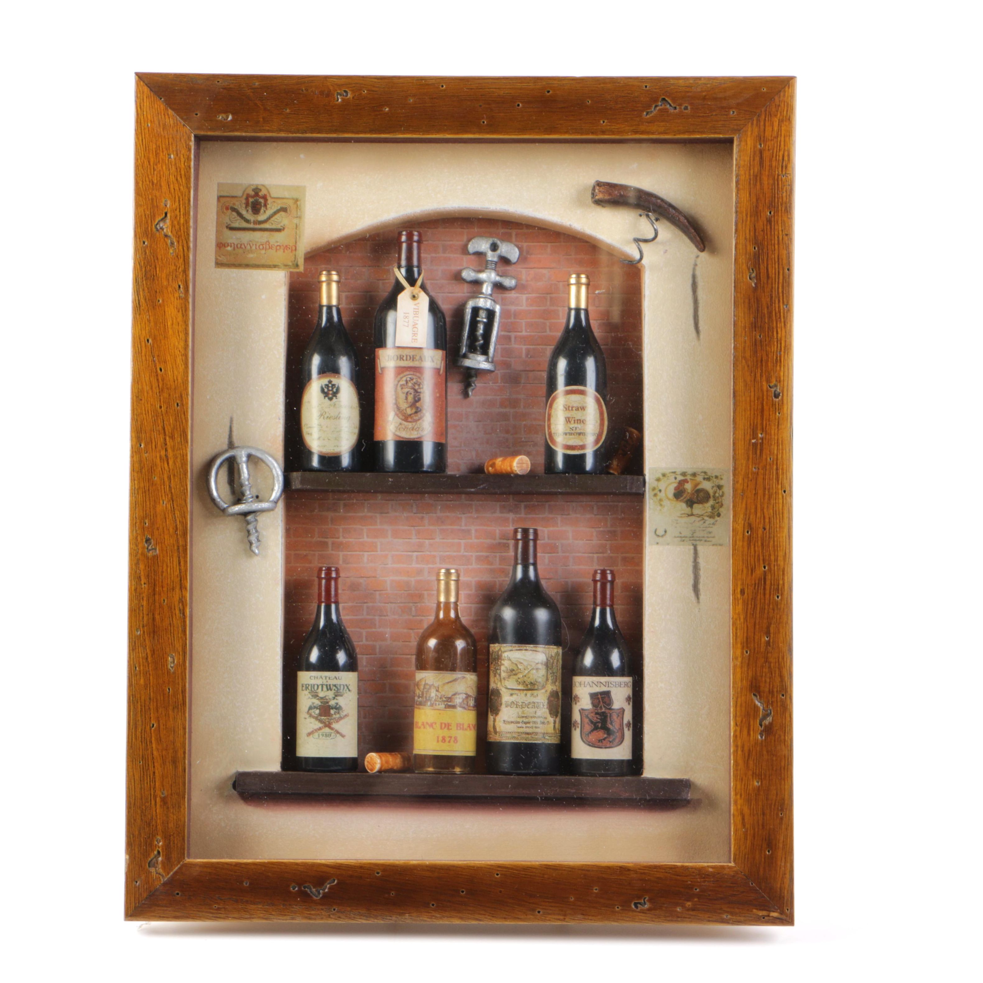 Wine Diorama Wall Décor