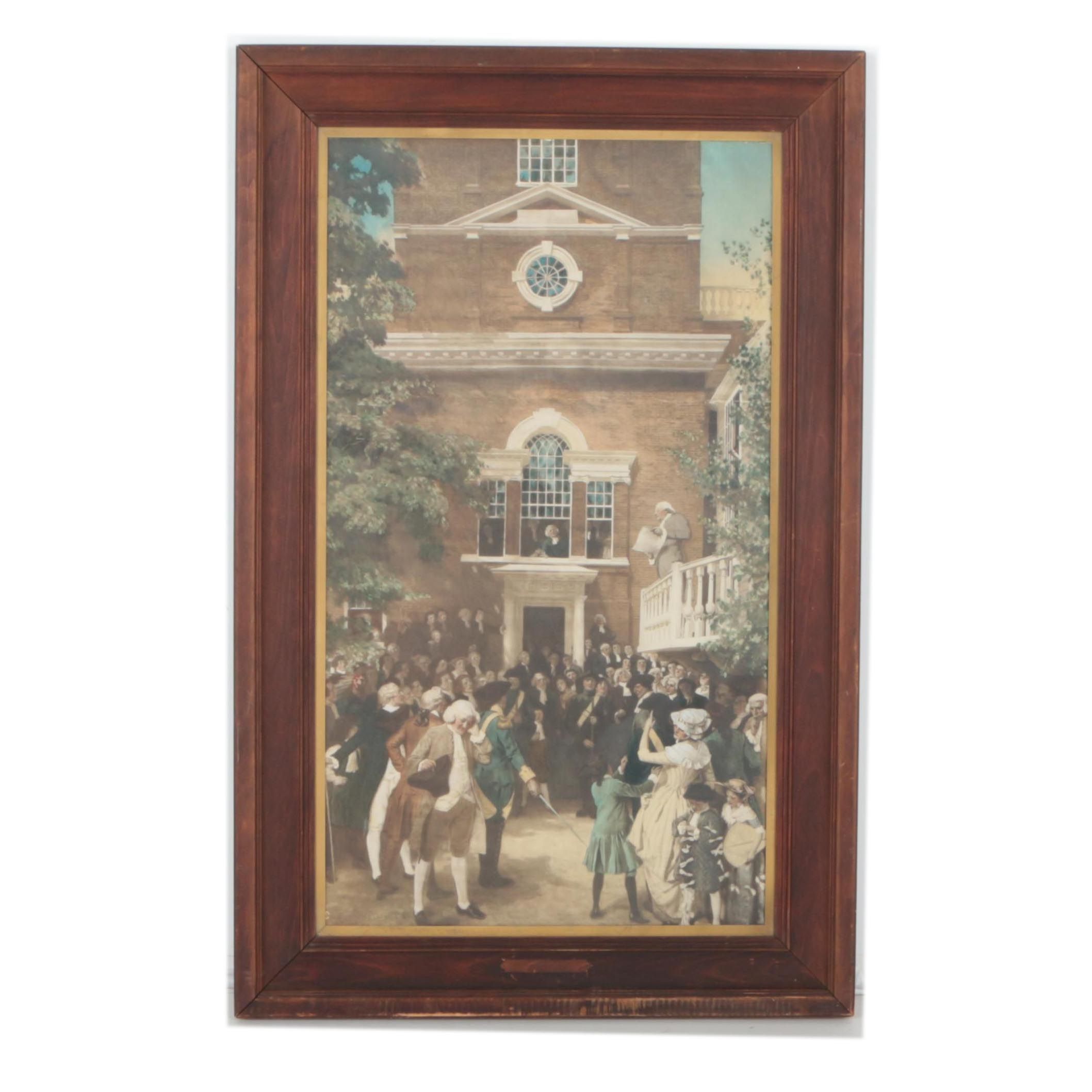 Curtis and Cameron Early 20th-Century Embellished Albumen Print