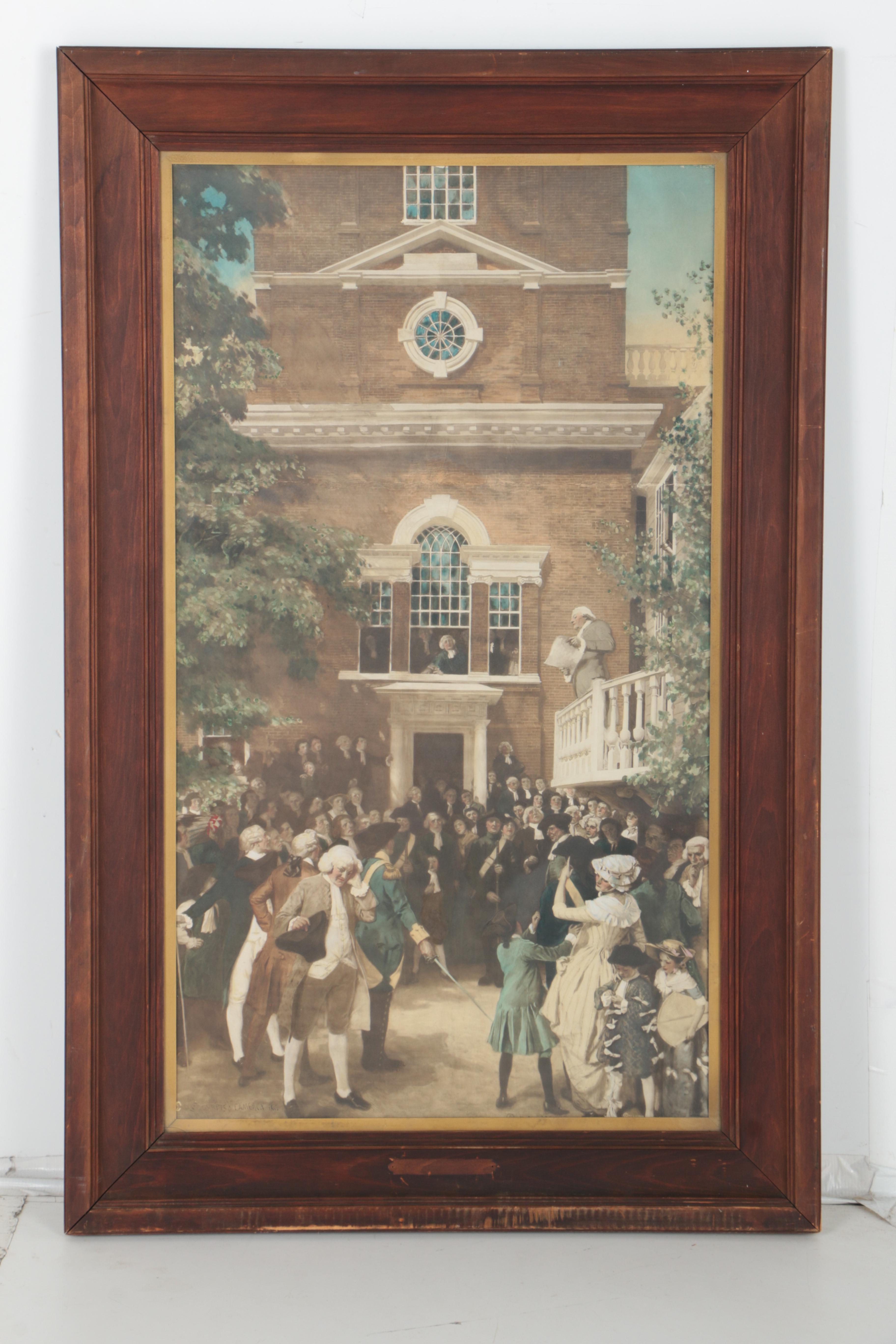 Curtis and Cameron Early 20th-Century Embellished Albumen Print