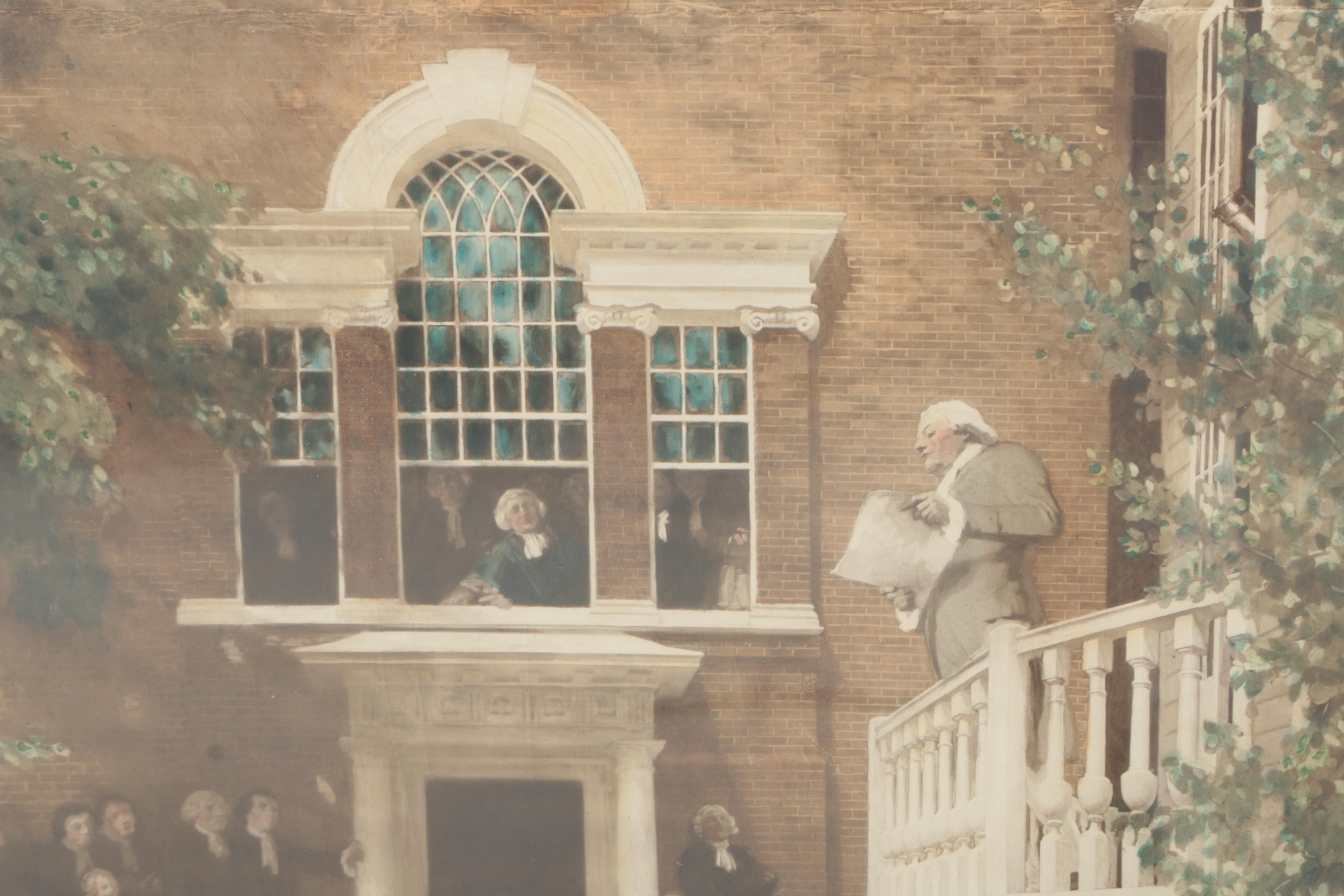 Curtis and Cameron Early 20th-Century Embellished Albumen Print