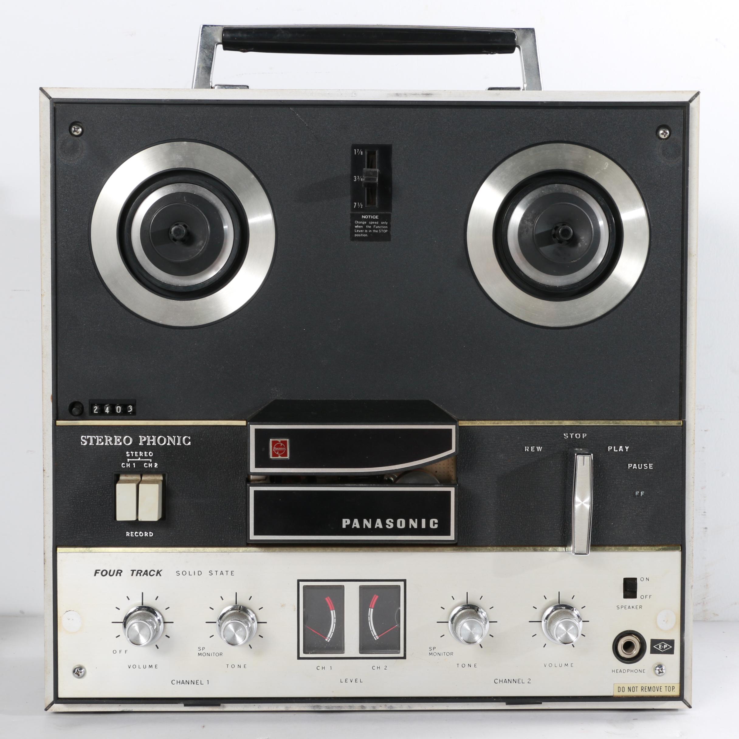 Vintage Panasonic Stereo Phonic Four Track Tape Recorder