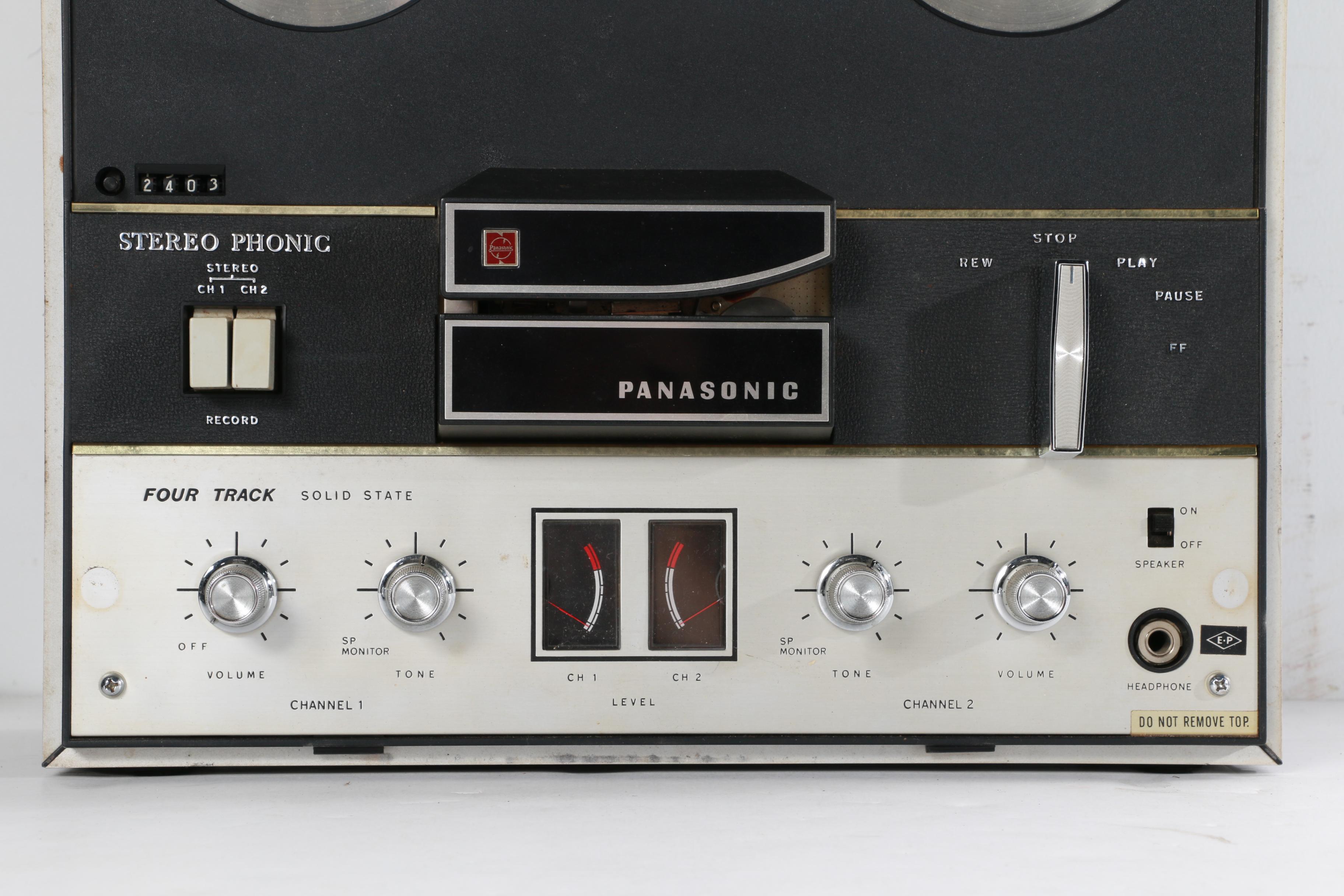 Vintage Panasonic Stereo Phonic Four Track Tape Recorder