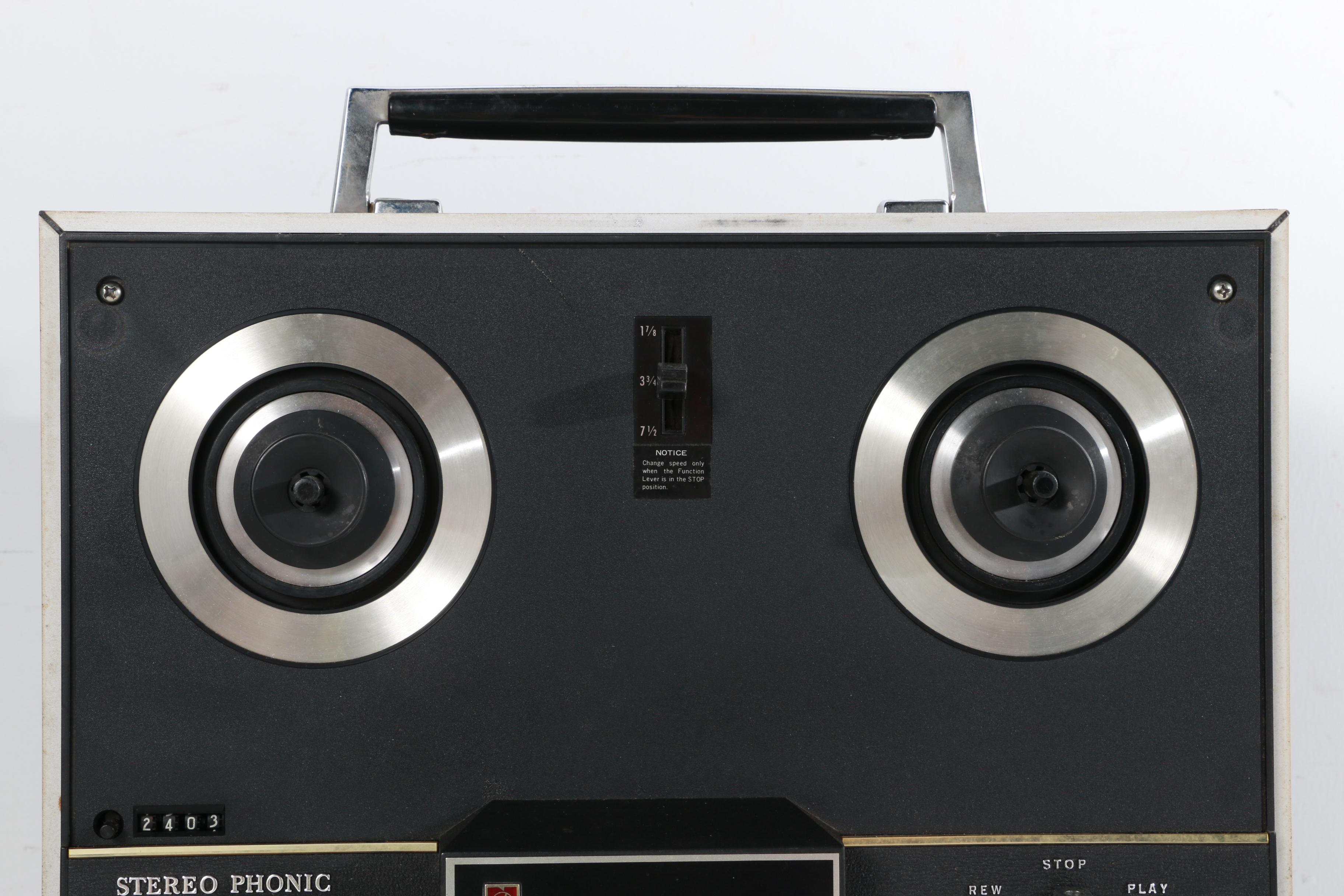 Vintage Panasonic Stereo Phonic Four Track Tape Recorder