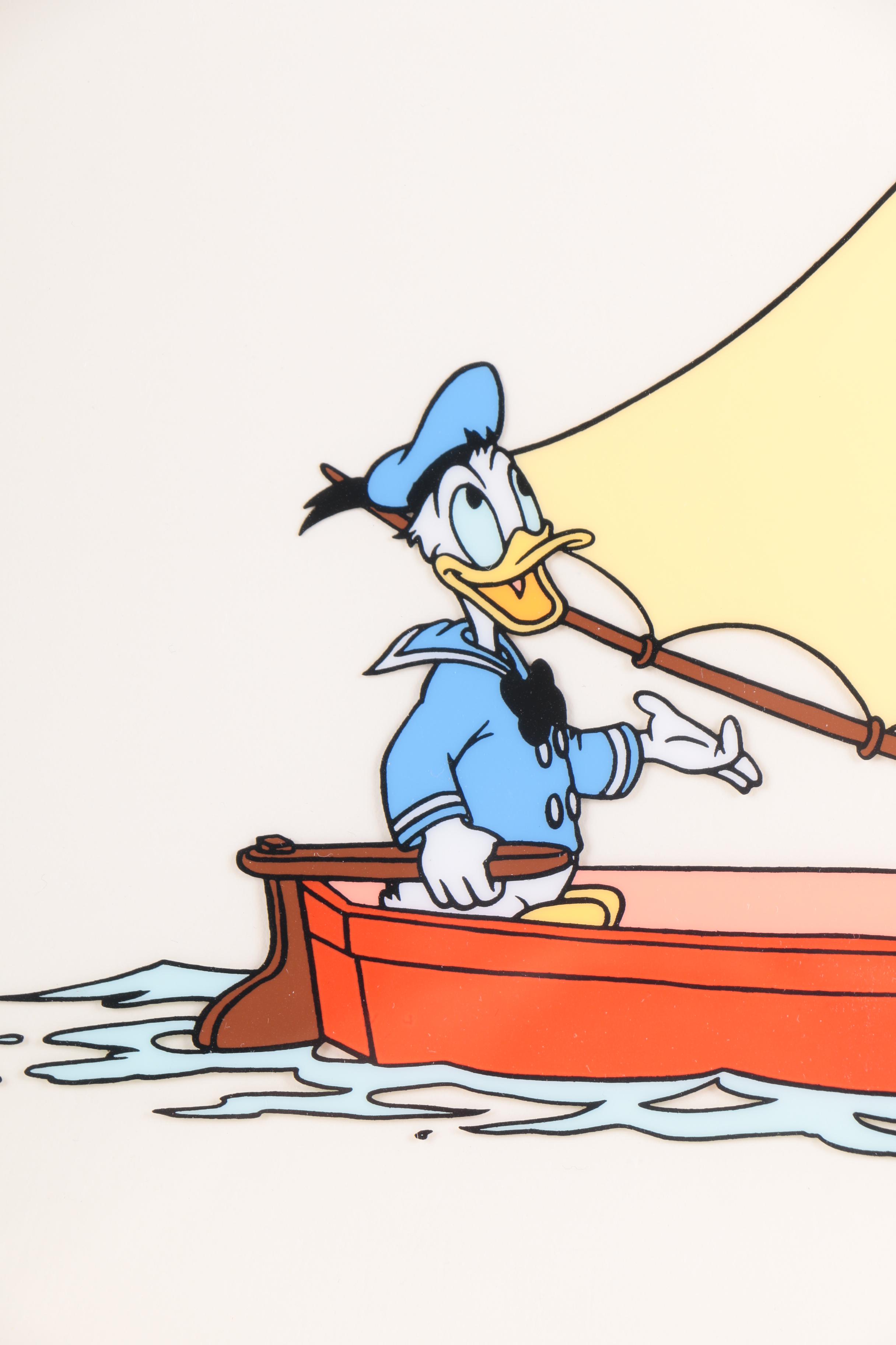 Limited Edition Serigraph on Paper of Donald Duck and Goofy "No Sail"