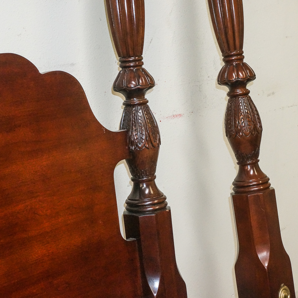 Federal Style Four Poster Queen Size Rice Bed