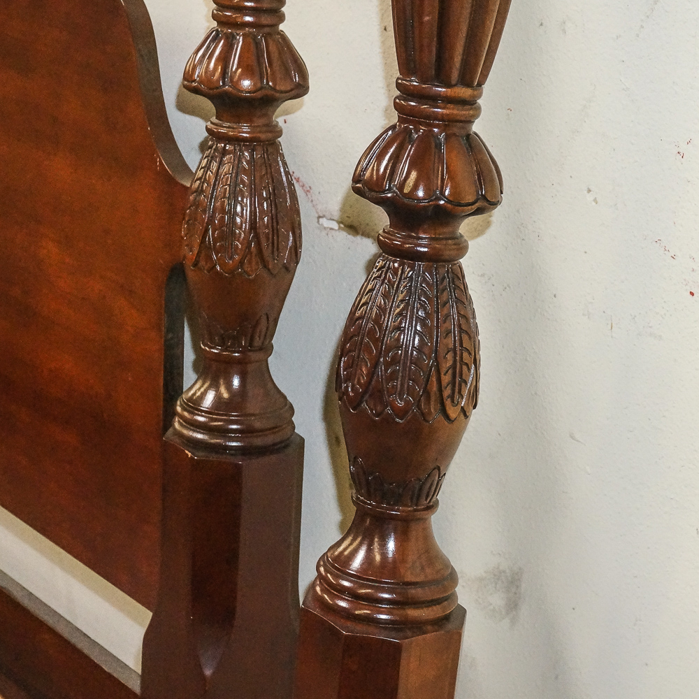 Federal Style Four Poster Queen Size Rice Bed