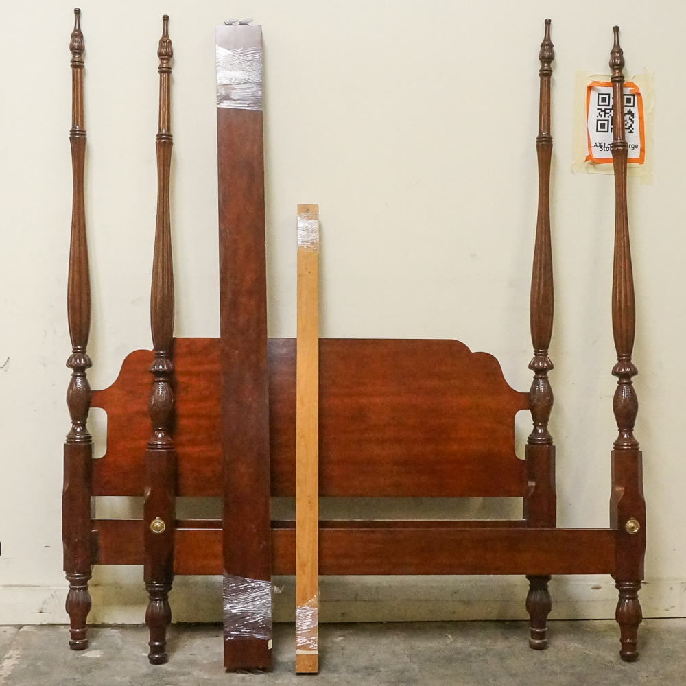 Federal Style Four Poster Queen Size Rice Bed