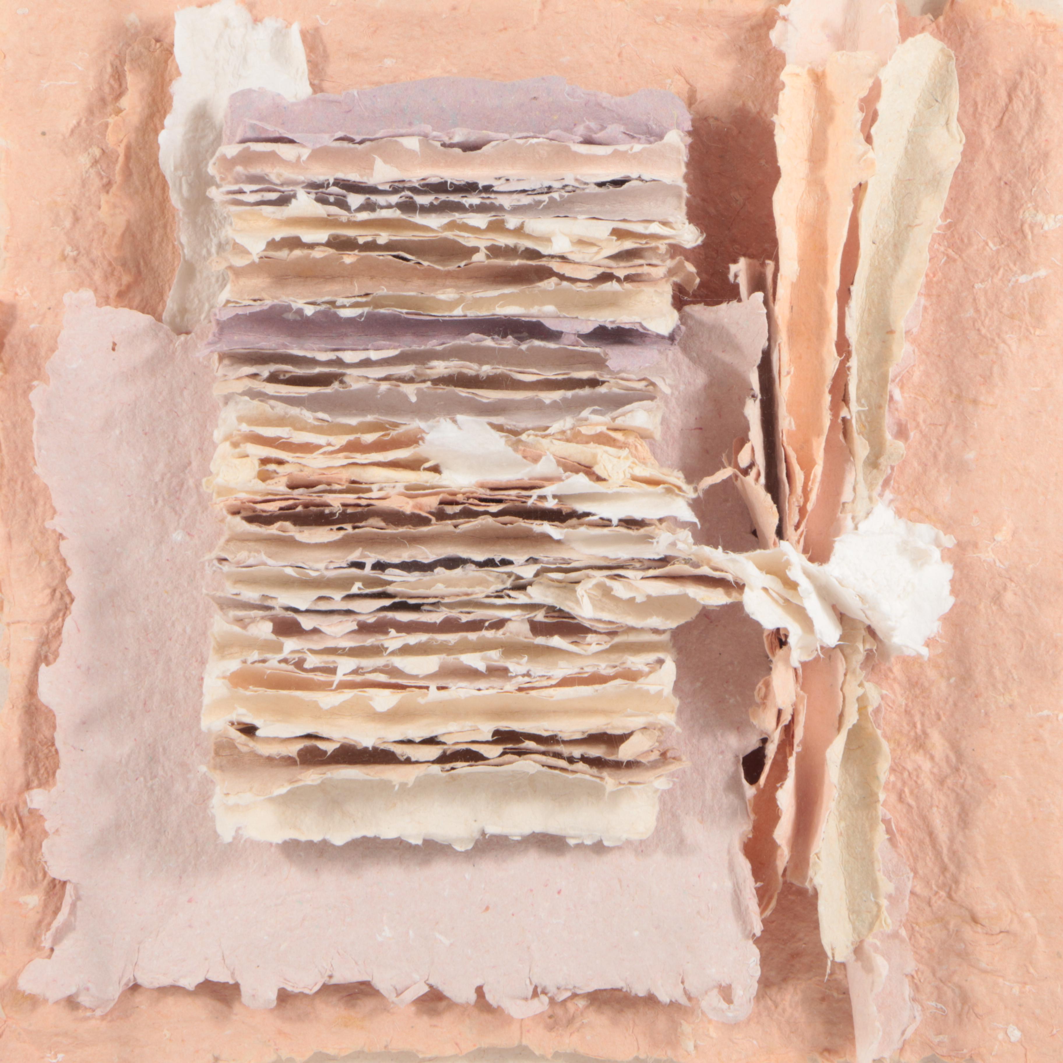 Sculptural Abstract Handmade Paper Art