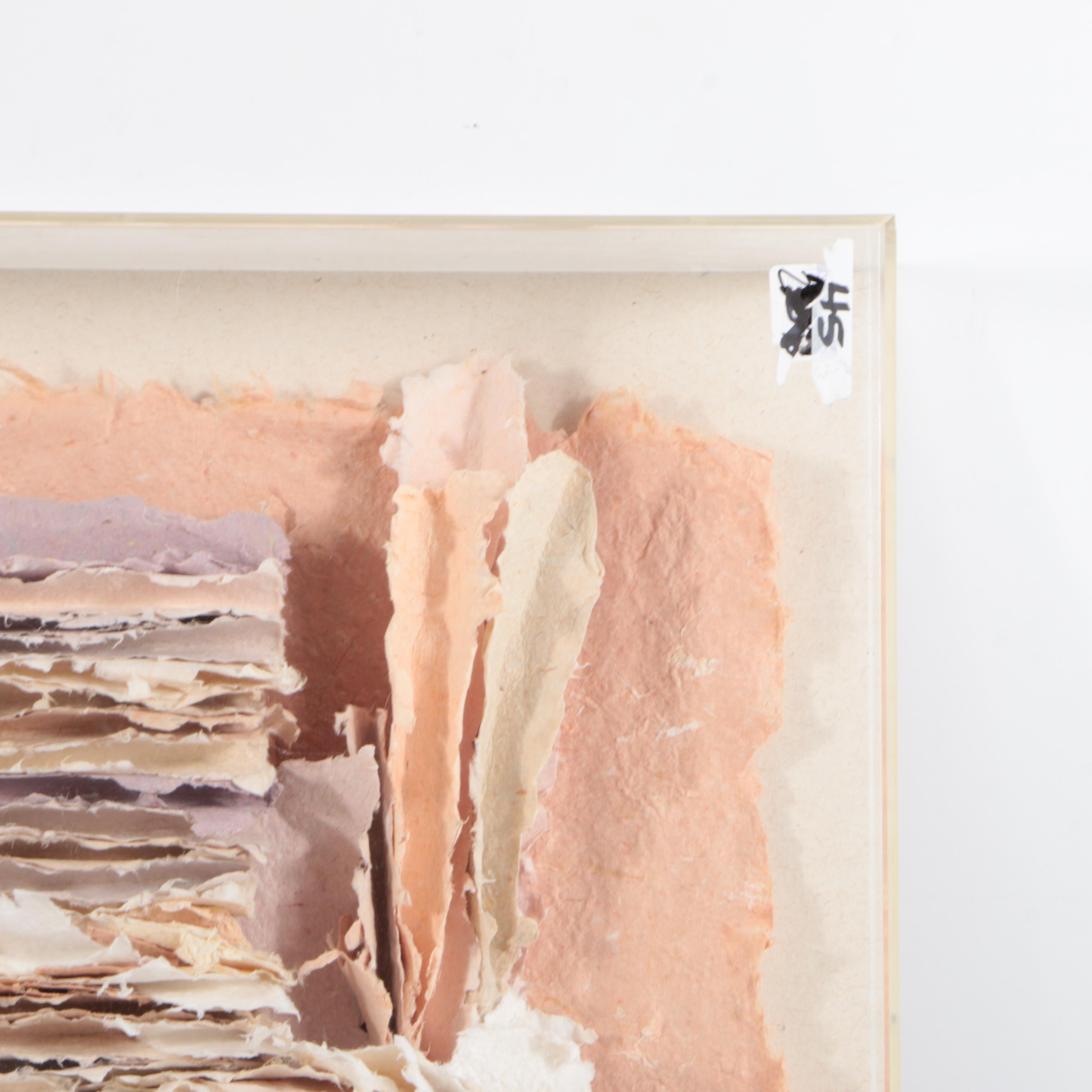 Sculptural Abstract Handmade Paper Art