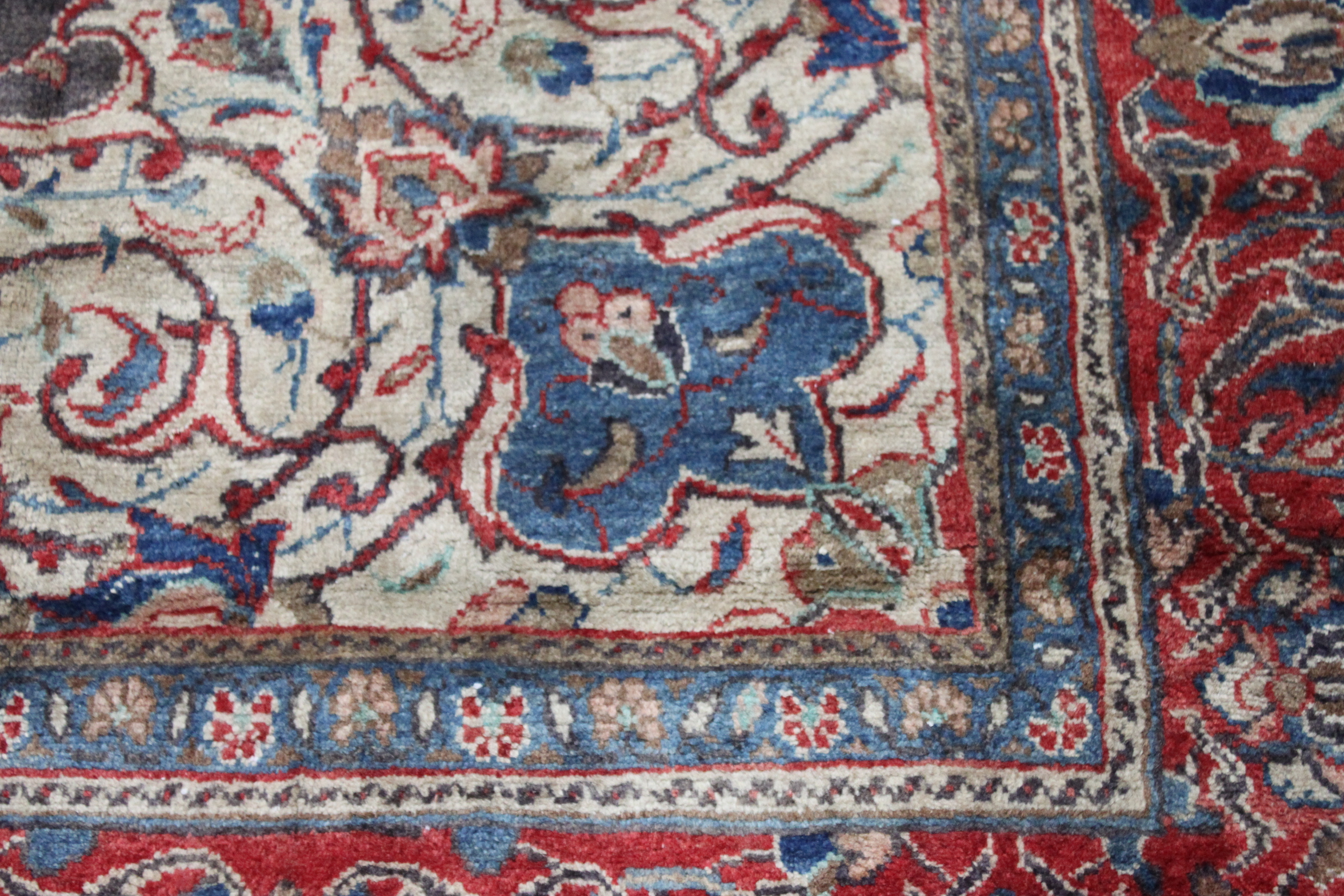 Hand-Knotted Persian Mohajeran Sarouk Area Rug