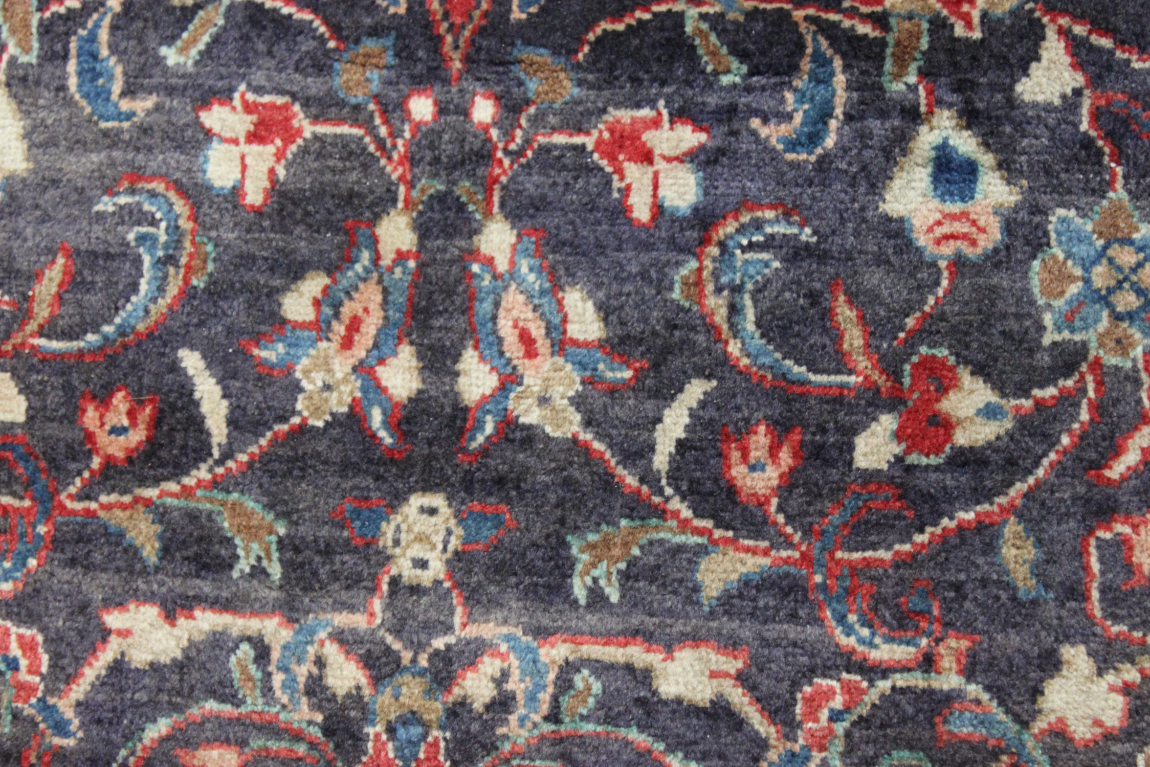 Hand-Knotted Persian Mohajeran Sarouk Area Rug