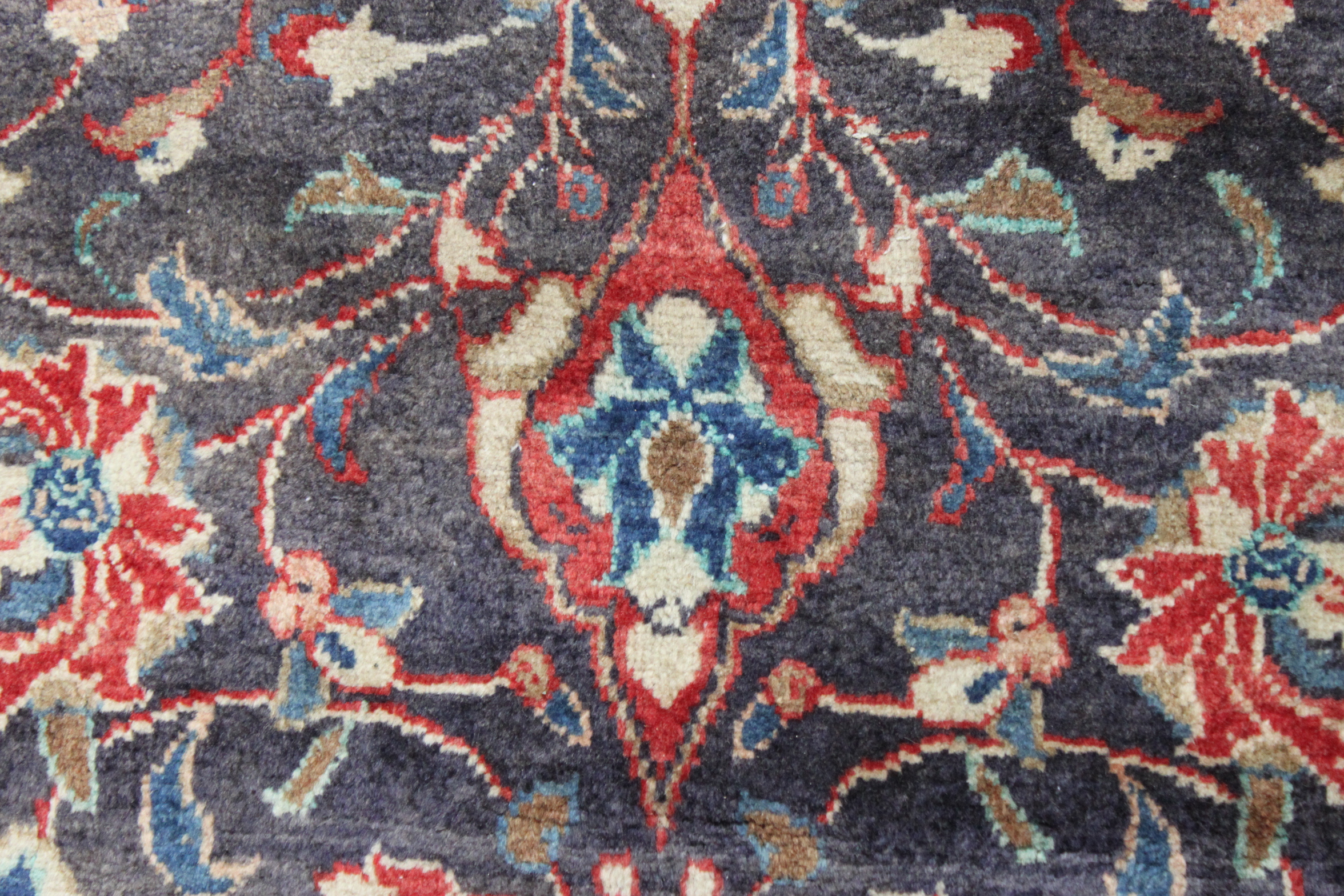 Hand-Knotted Persian Mohajeran Sarouk Area Rug