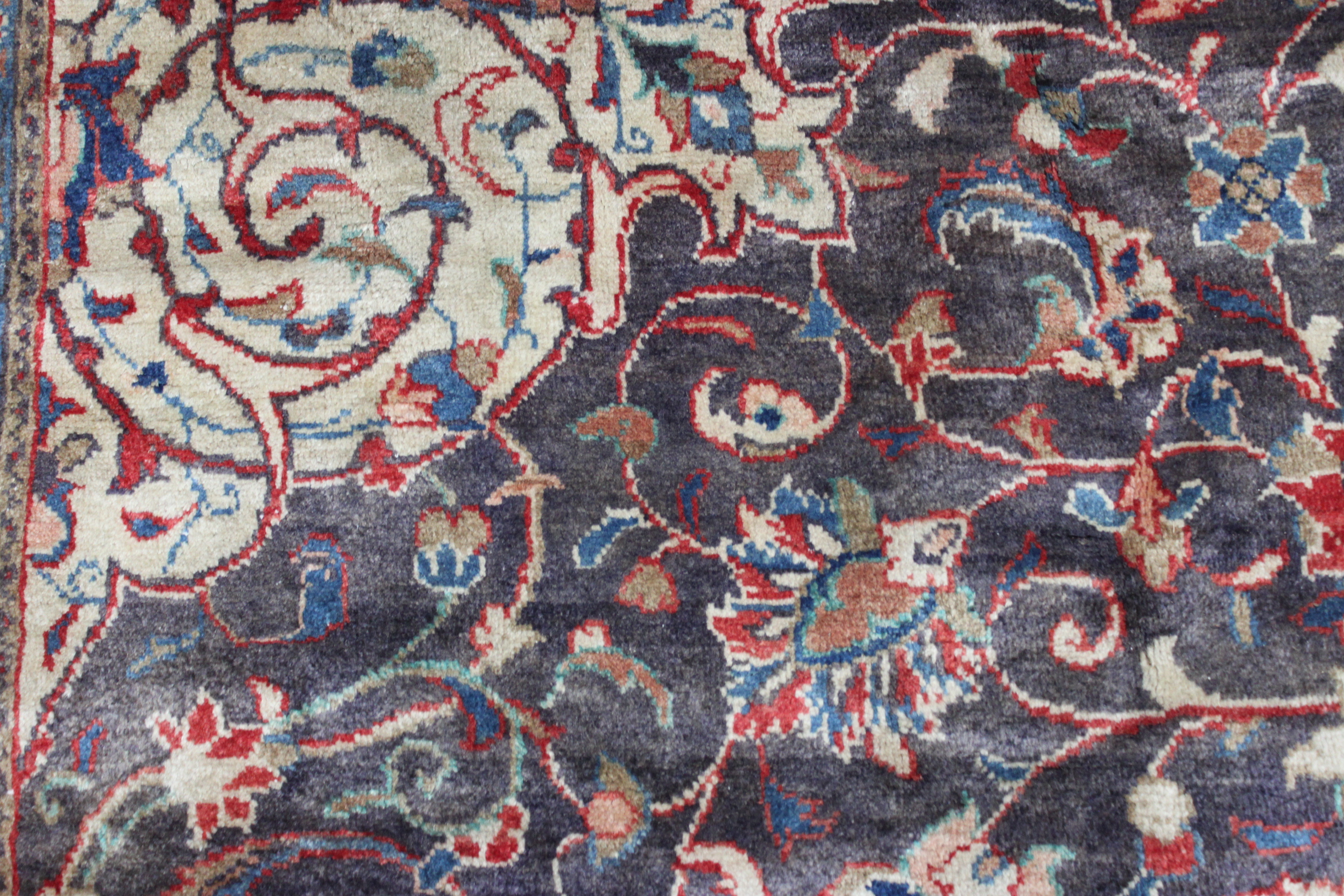 Hand-Knotted Persian Mohajeran Sarouk Area Rug