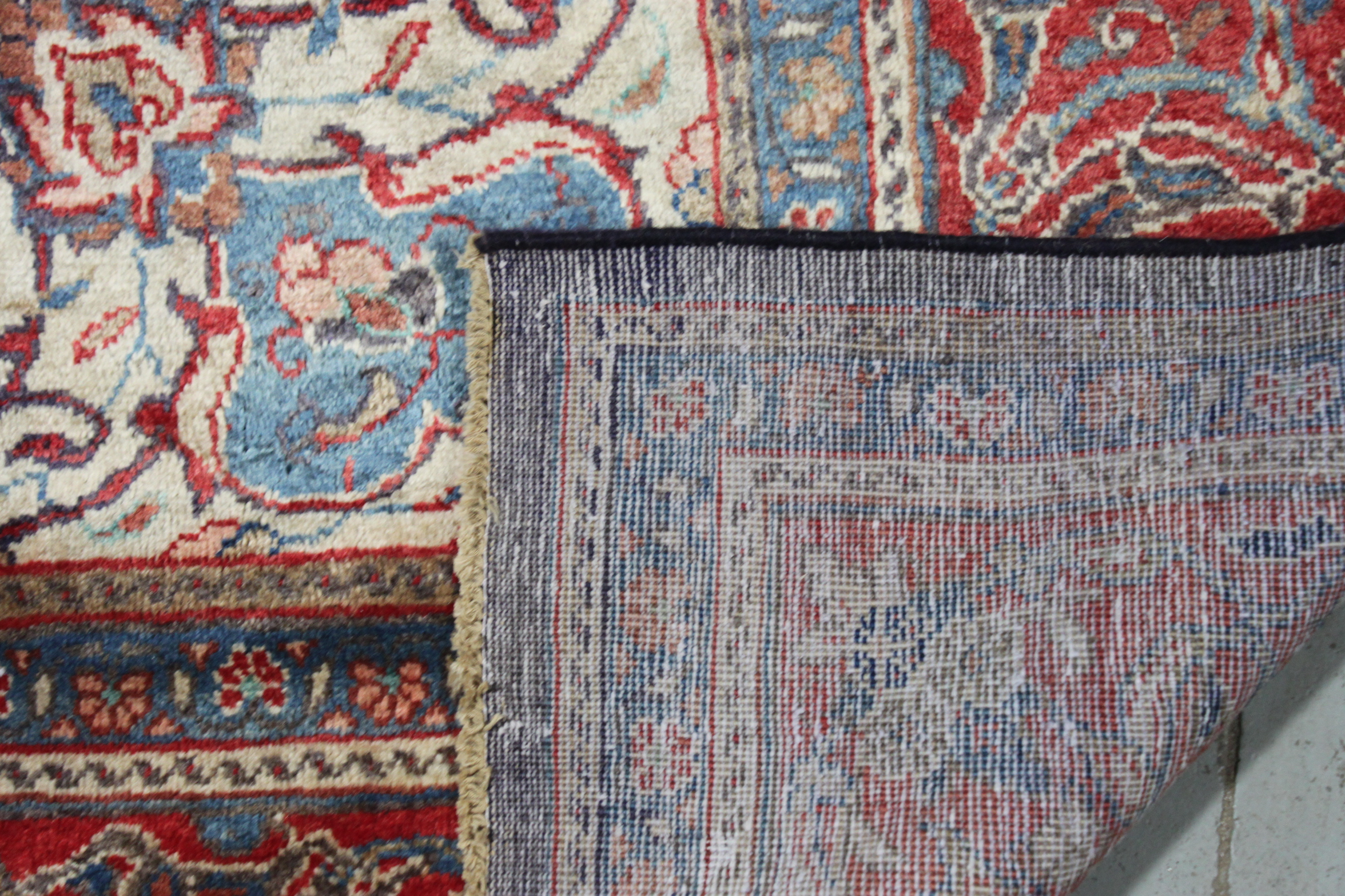 Hand-Knotted Persian Mohajeran Sarouk Area Rug