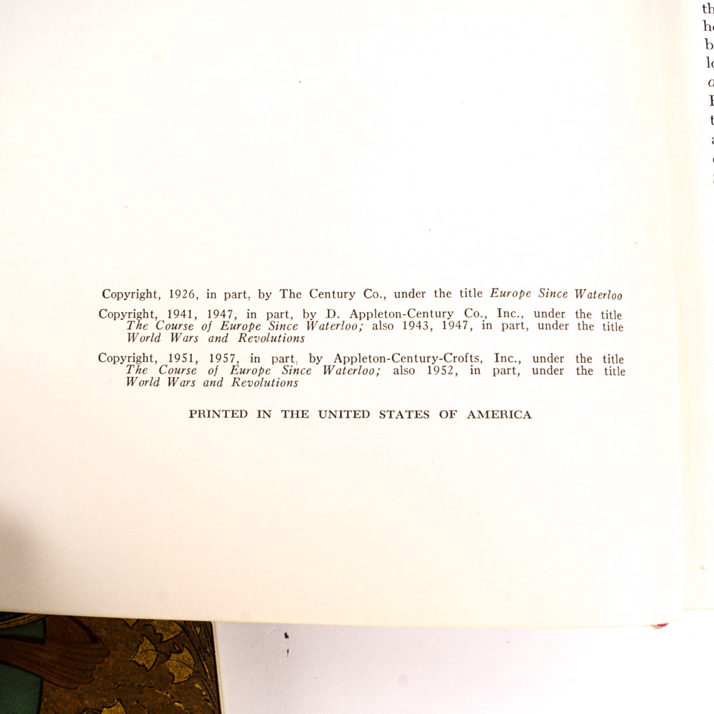 Vintage World History Books