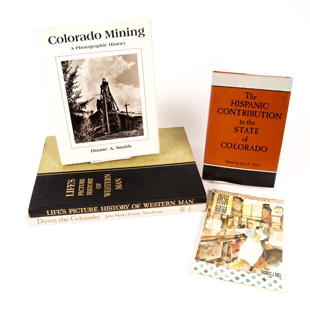 Collection of Vintage Colorado History Books