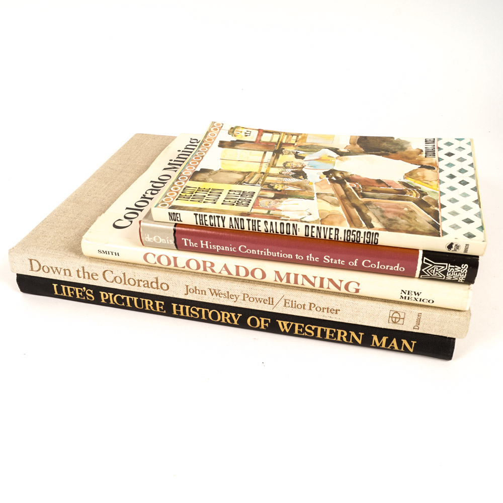 Collection of Vintage Colorado History Books