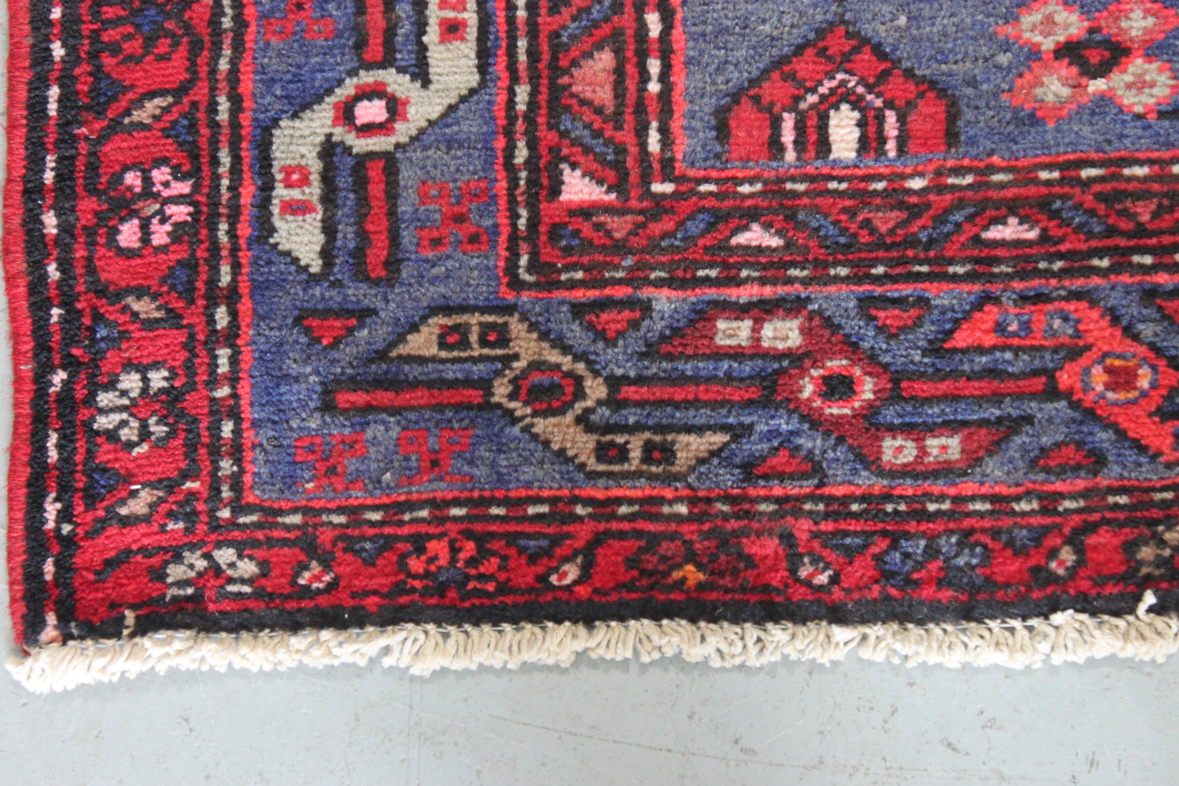 Hand-Knotted Persian Qashqai Area Rug