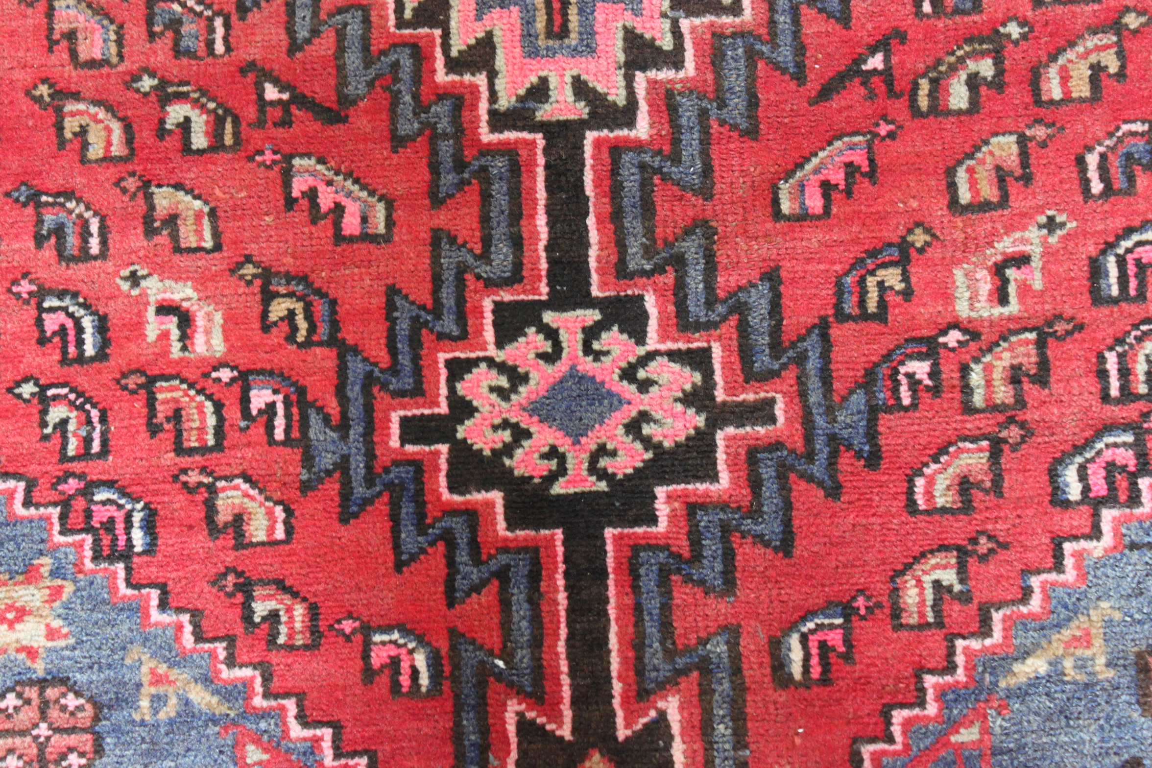 Hand-Knotted Persian Qashqai Area Rug