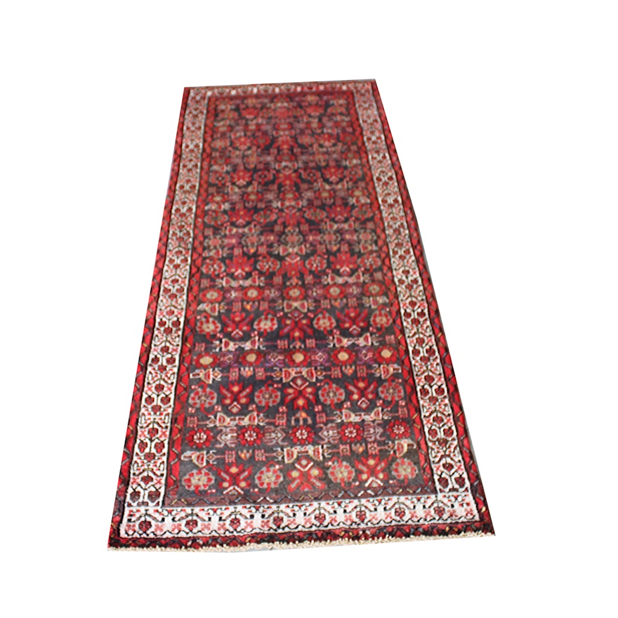 Hand-Knotted Persian Malayer Carpet Runner