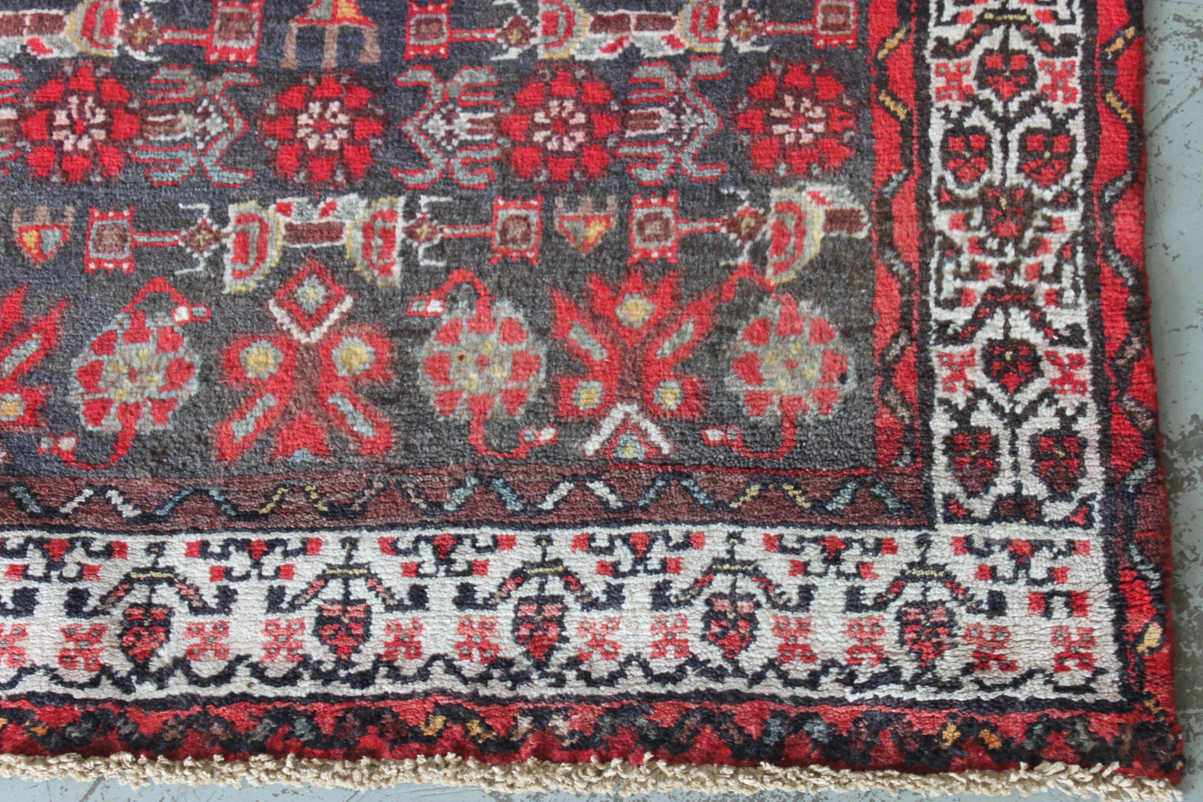 Hand-Knotted Persian Malayer Carpet Runner