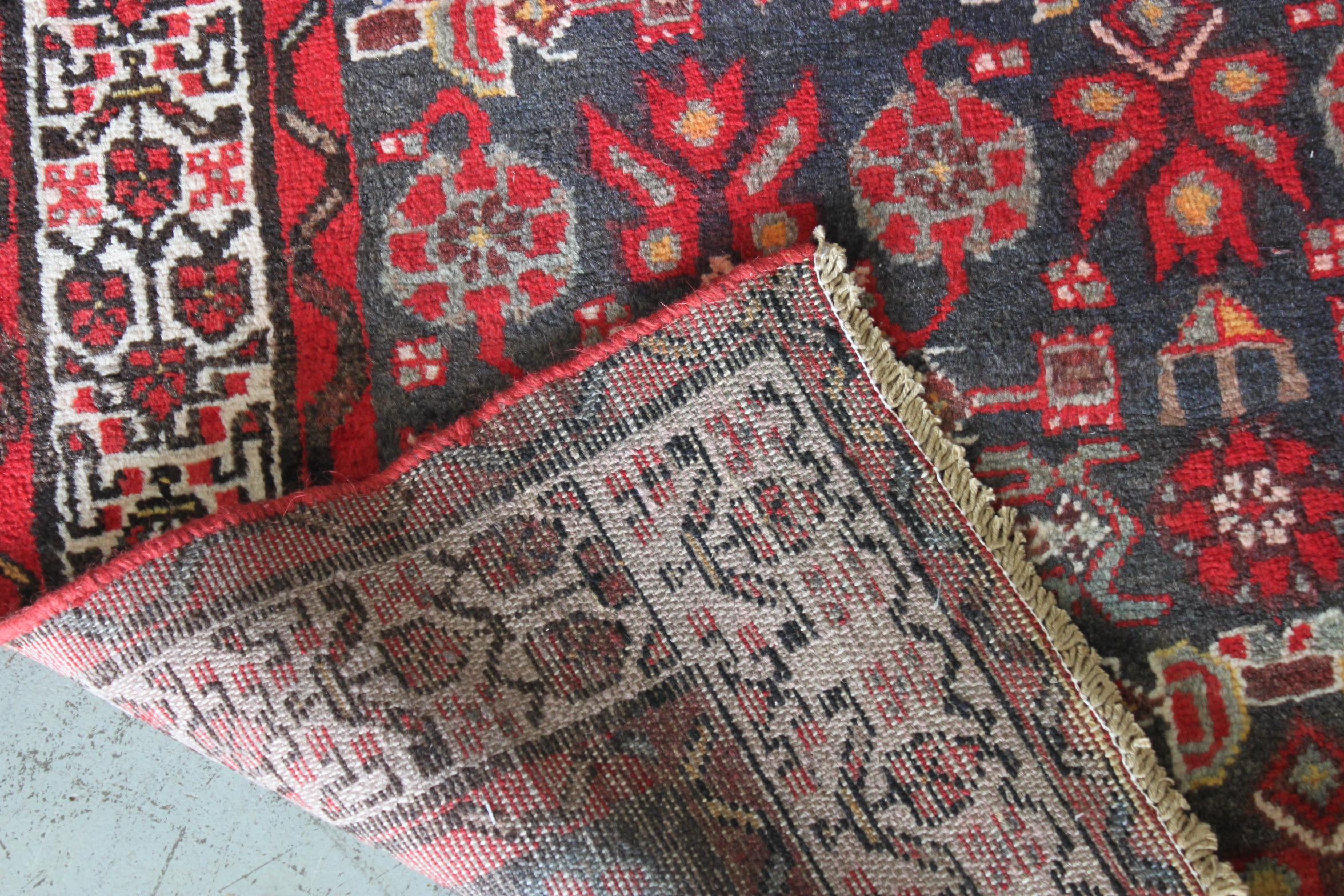 Hand-Knotted Persian Malayer Carpet Runner