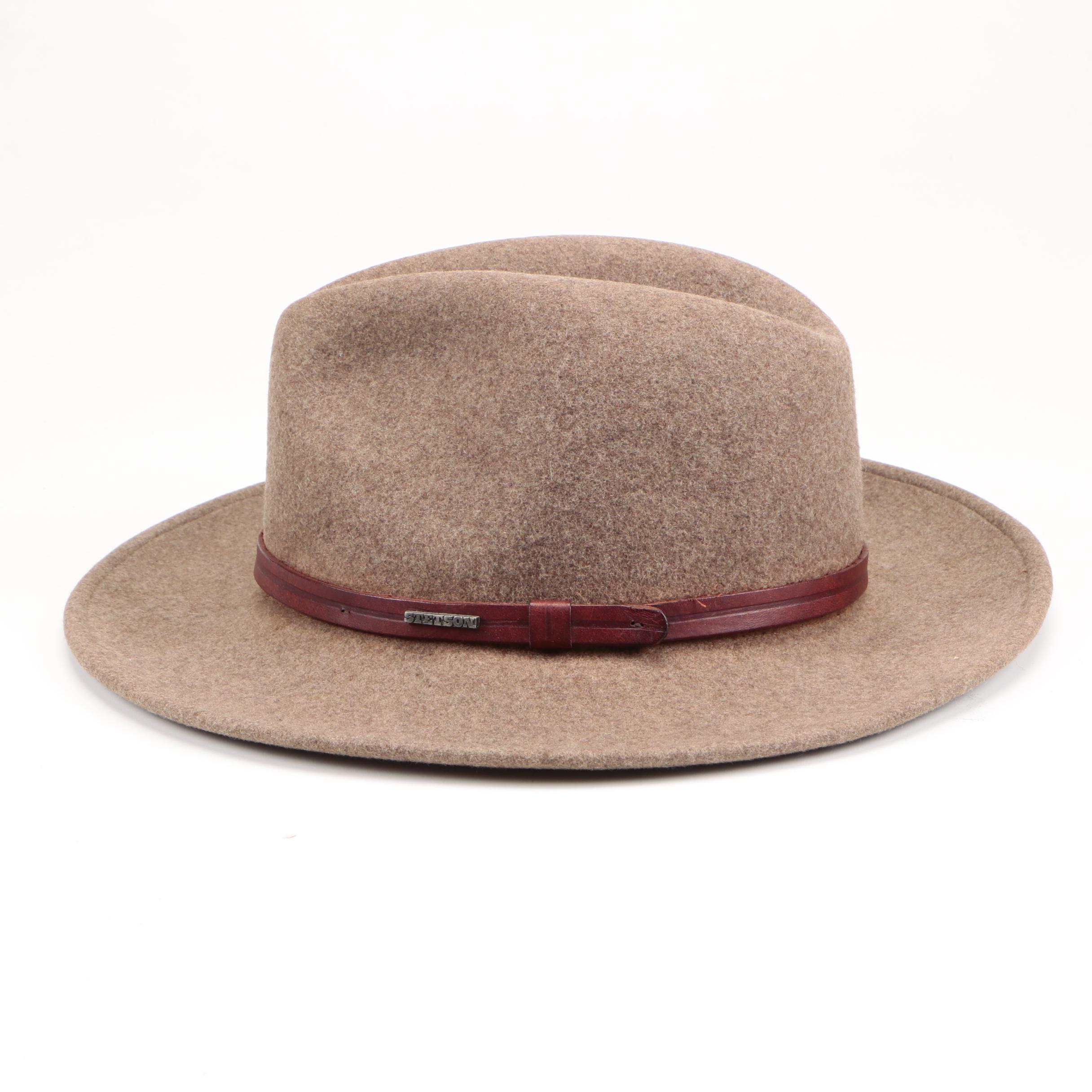 Stetson Light Brown Wool Mello Felt Fedora