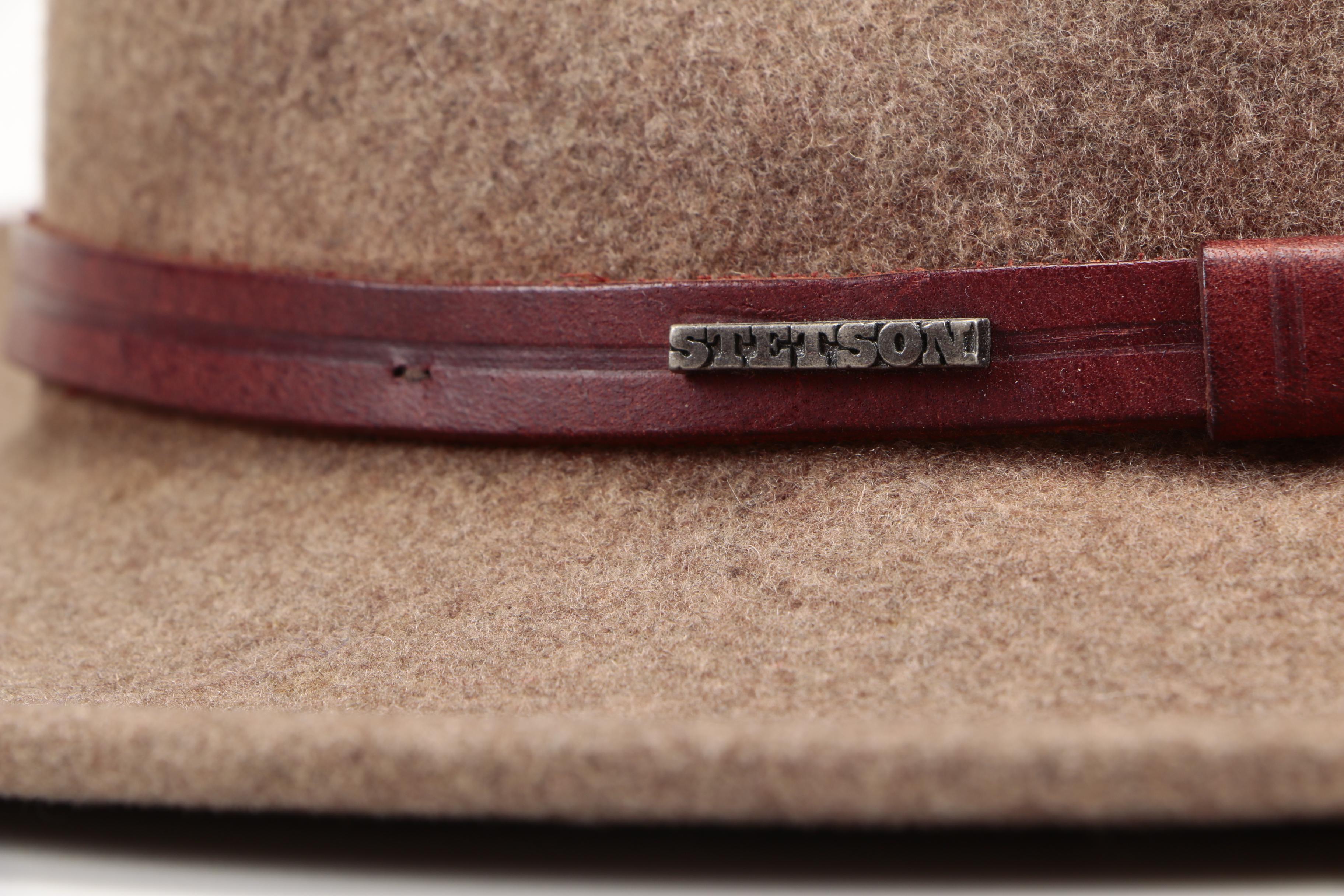 Stetson Light Brown Wool Mello Felt Fedora