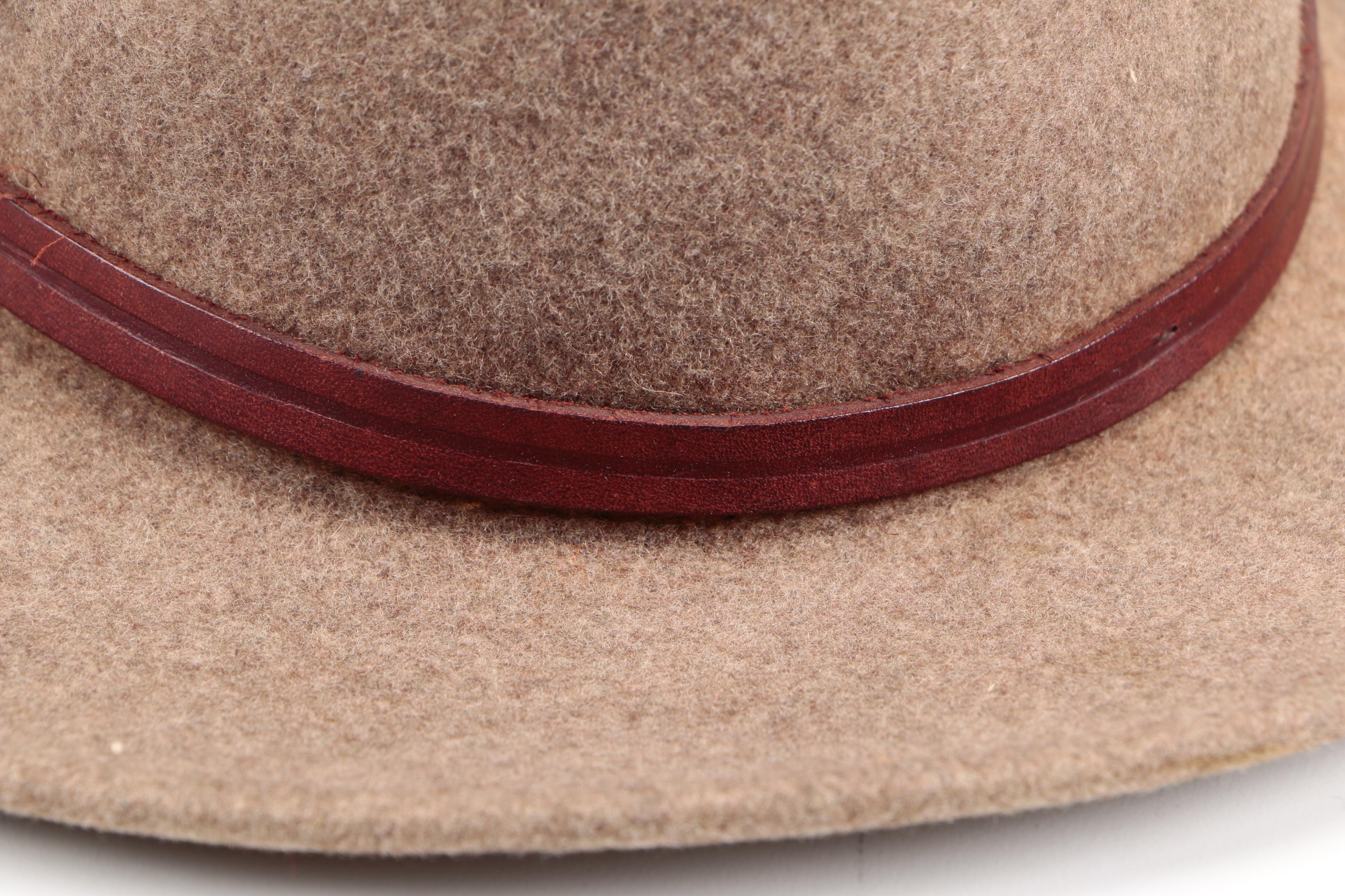 Stetson Light Brown Wool Mello Felt Fedora