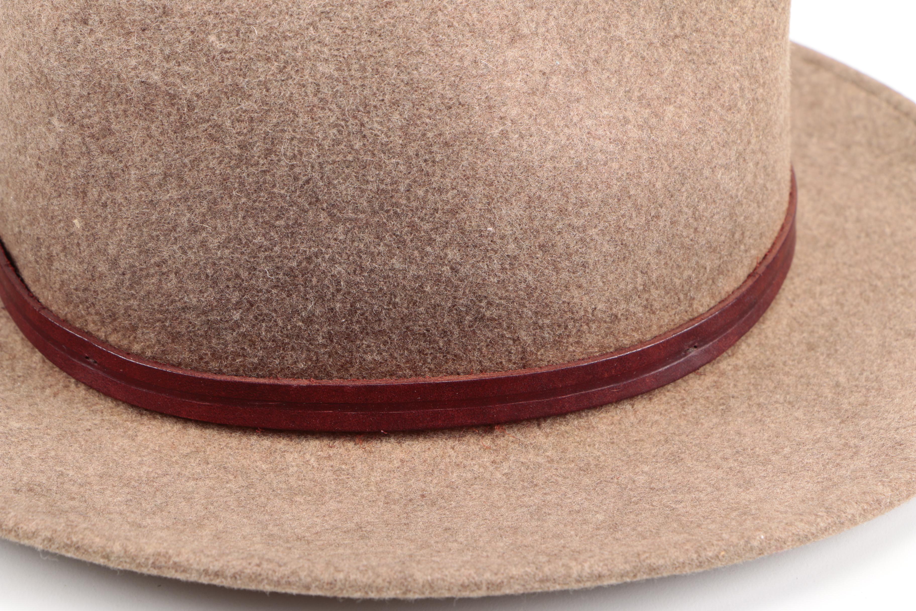 Stetson Light Brown Wool Mello Felt Fedora