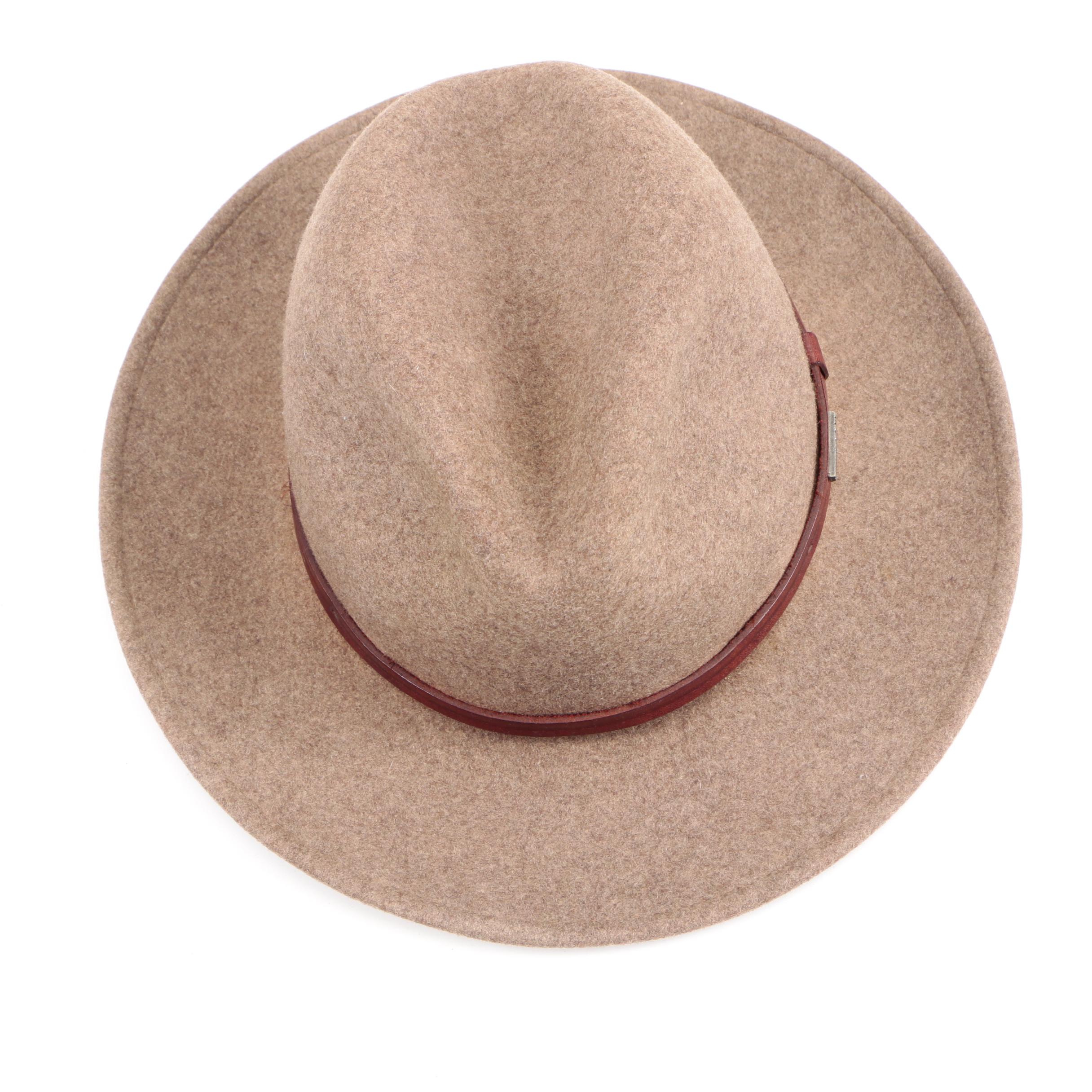 Stetson Light Brown Wool Mello Felt Fedora