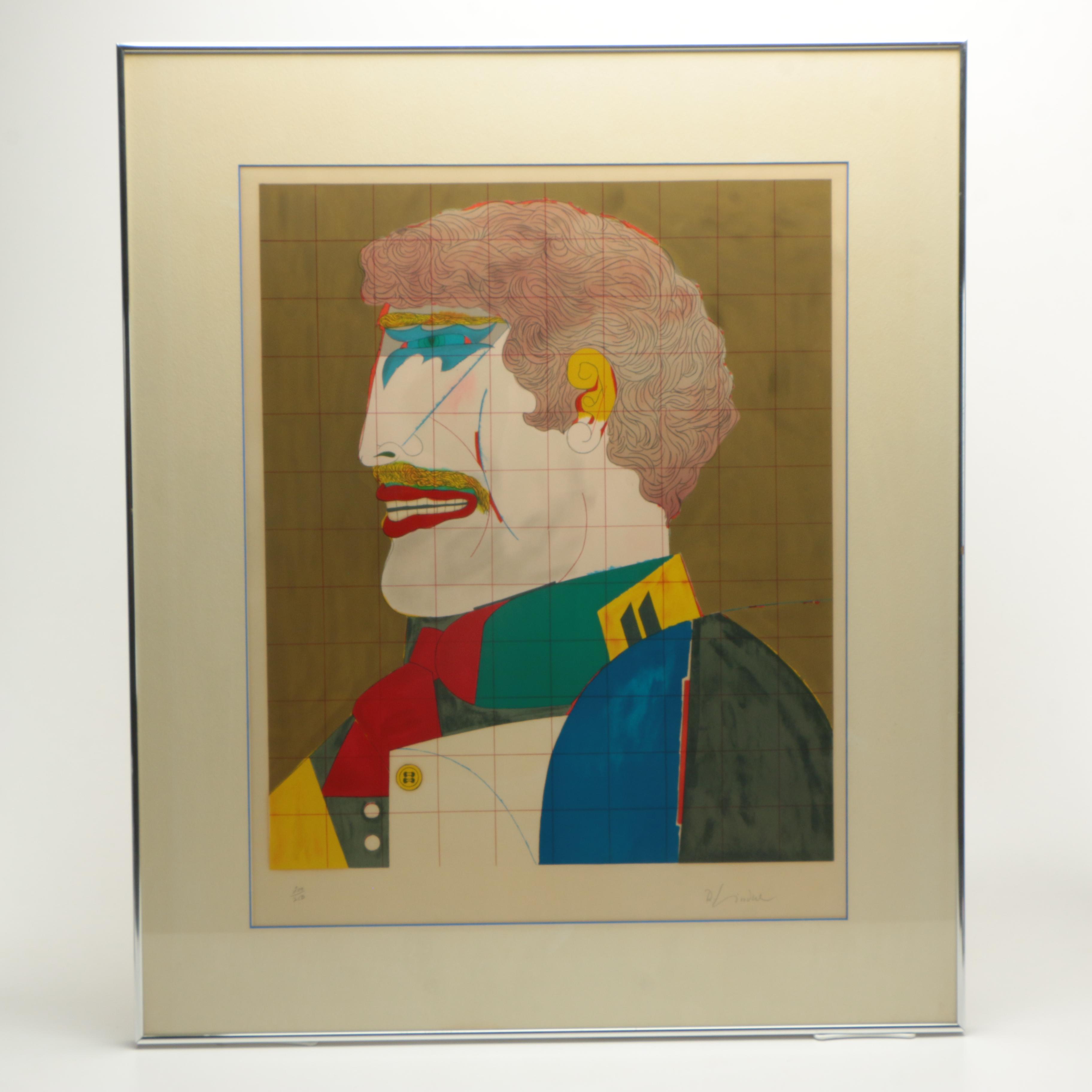 Richard Linder Limited Edition Lithograph "Profile (From After Noon)"