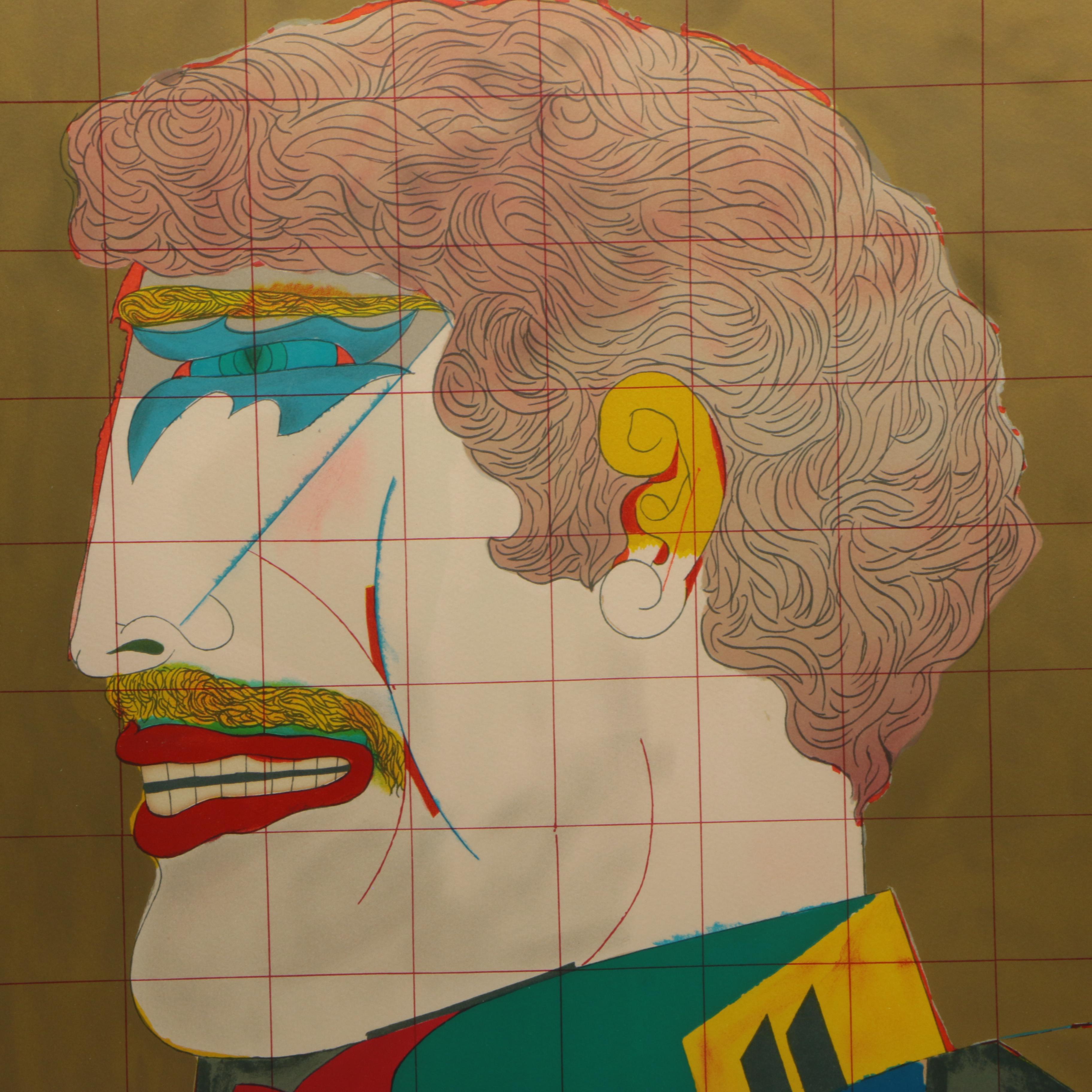 Richard Linder Limited Edition Lithograph "Profile (From After Noon)"