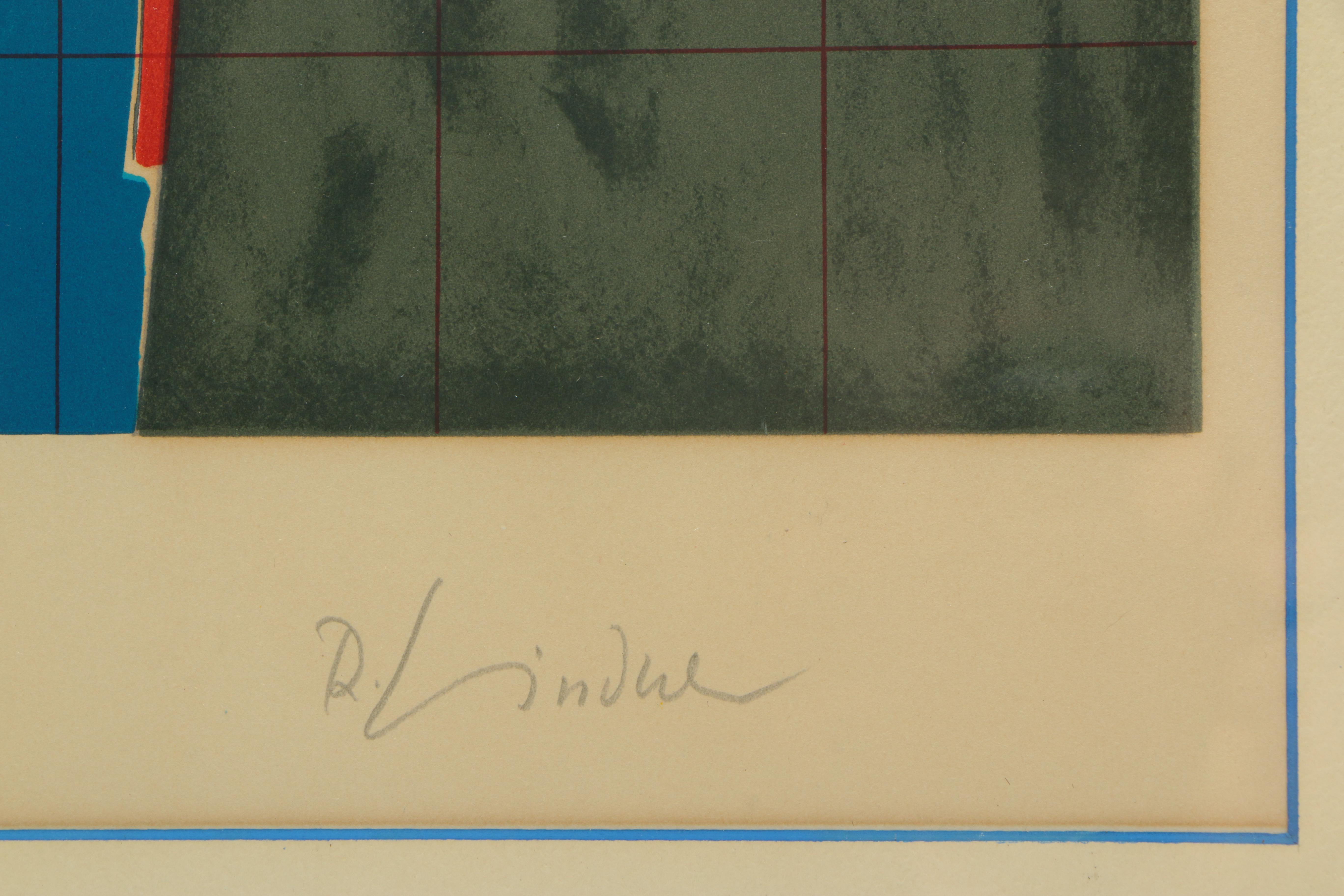 Richard Linder Limited Edition Lithograph "Profile (From After Noon)"