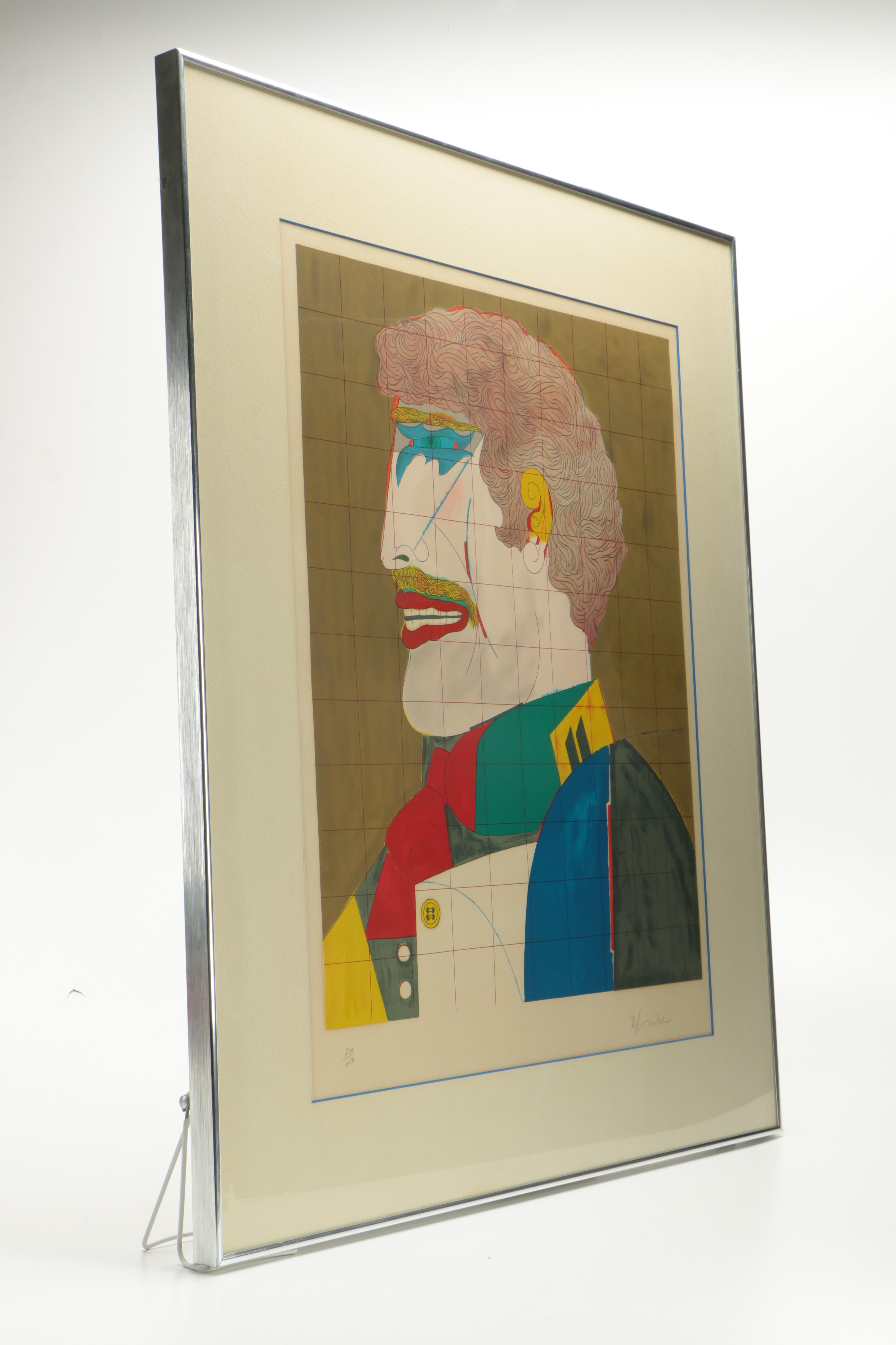 Richard Linder Limited Edition Lithograph "Profile (From After Noon)"