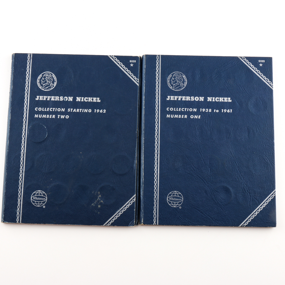 Two Whitman Binders of Jefferson Nickels