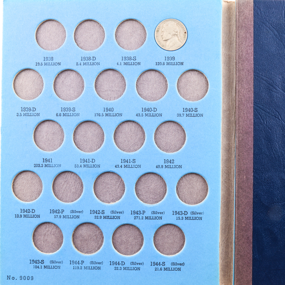 Two Whitman Binders of Jefferson Nickels