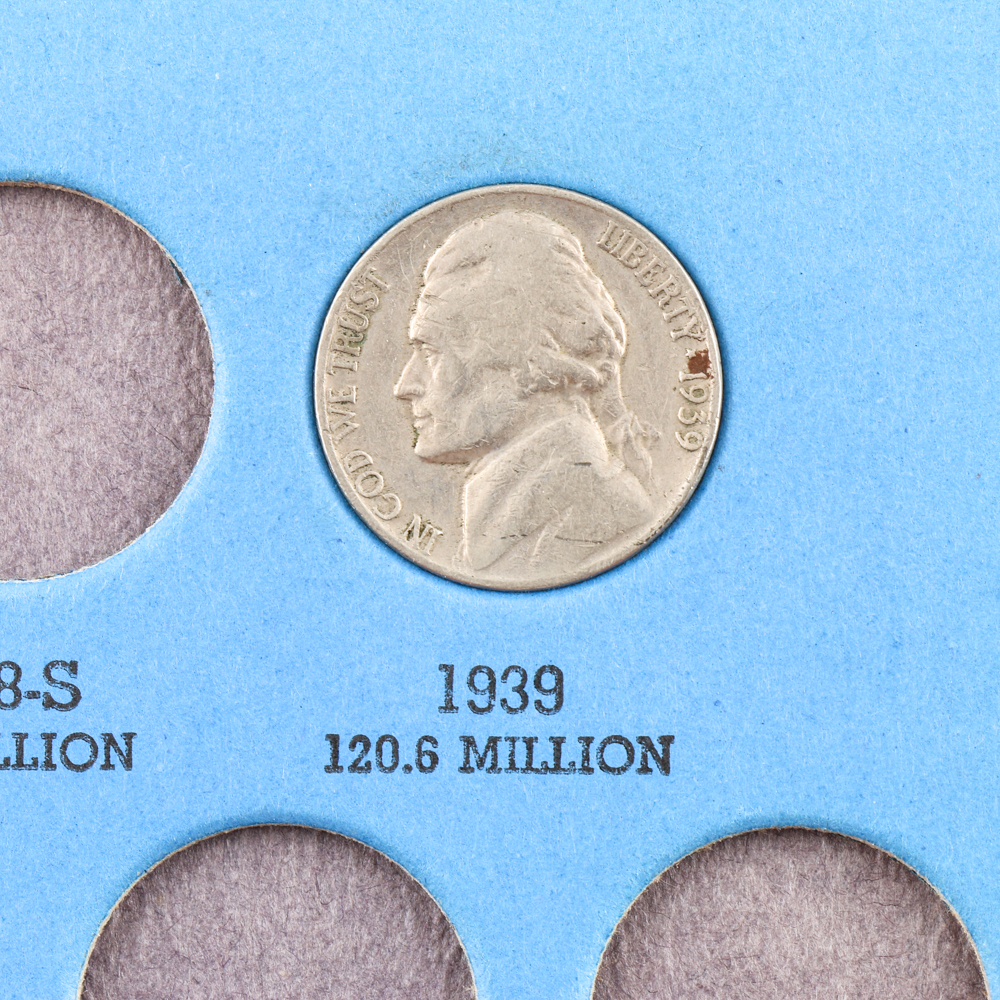 Two Whitman Binders of Jefferson Nickels