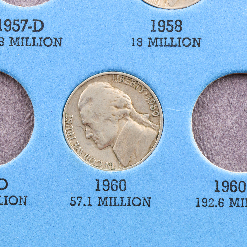 Two Whitman Binders of Jefferson Nickels