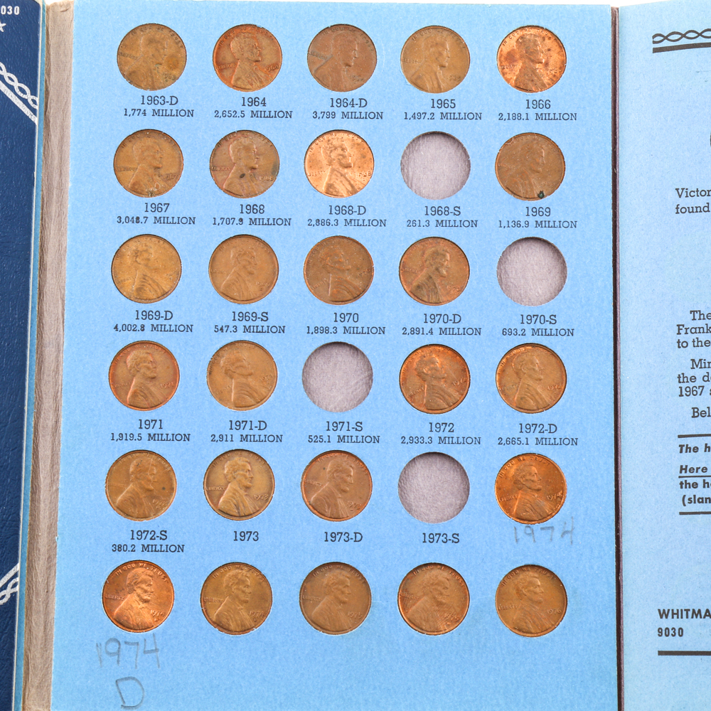 Two Whitman Binders of Lincoln Cents
