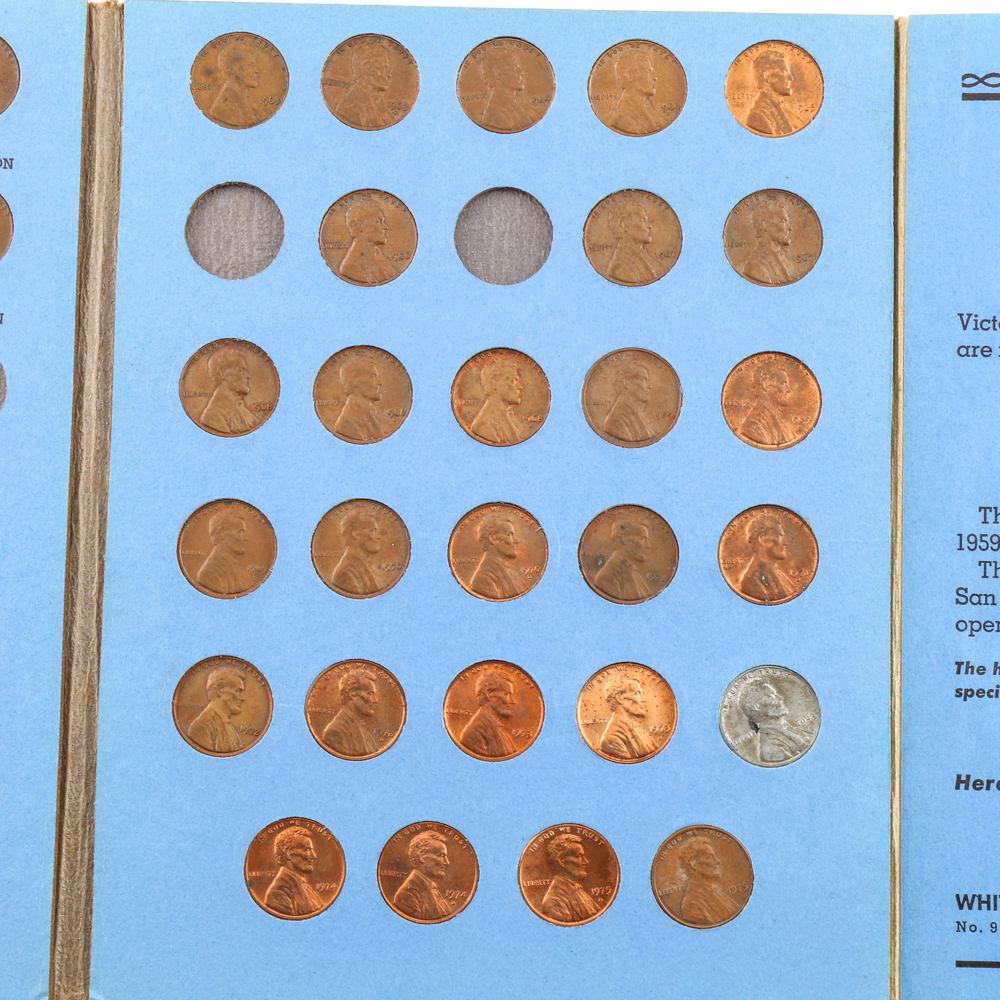 Two Whitman Binders of Lincoln Cents